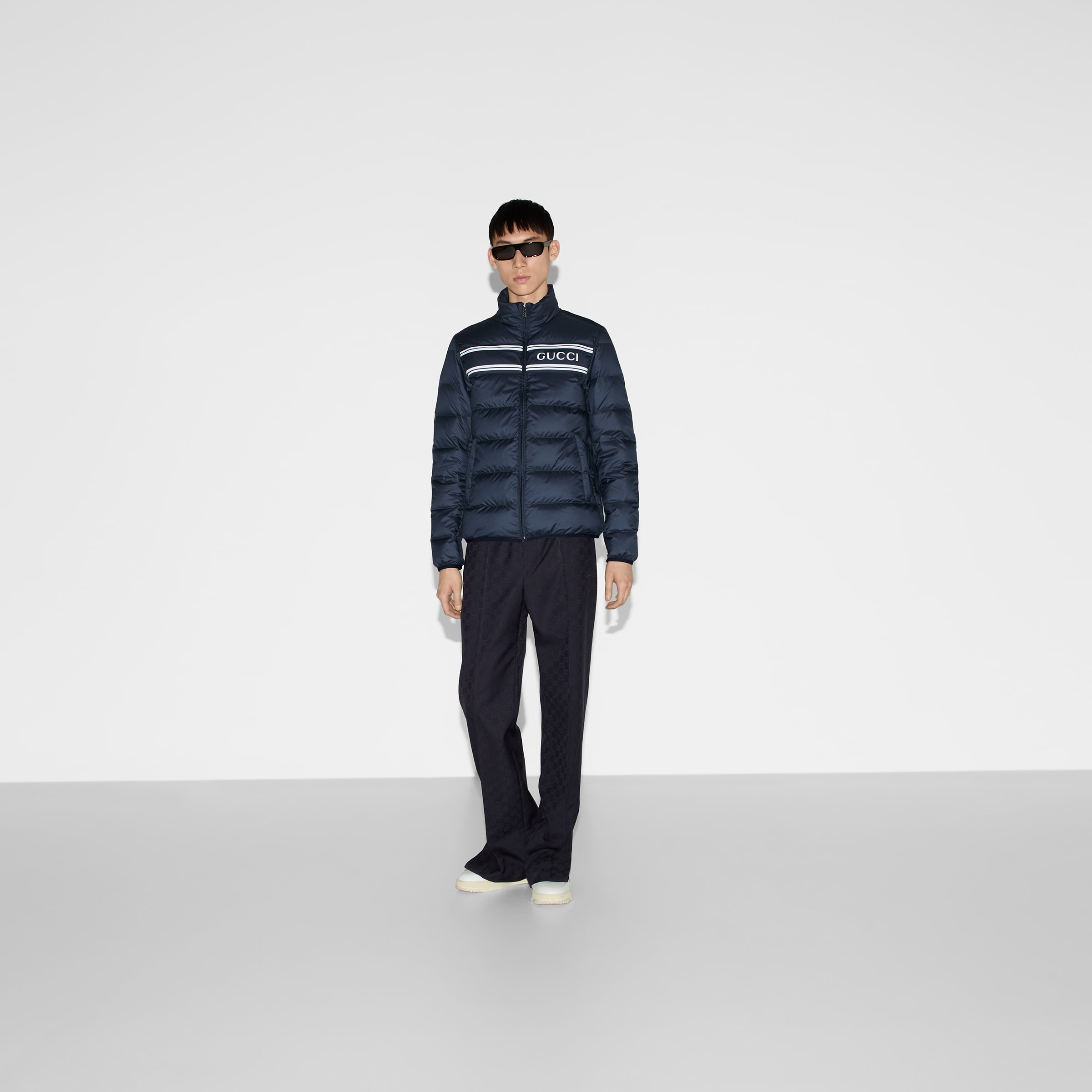 GUCCI ナイロンコート GUCCI】【GGジャカード ナイロン ダウンコート】【イタリア製