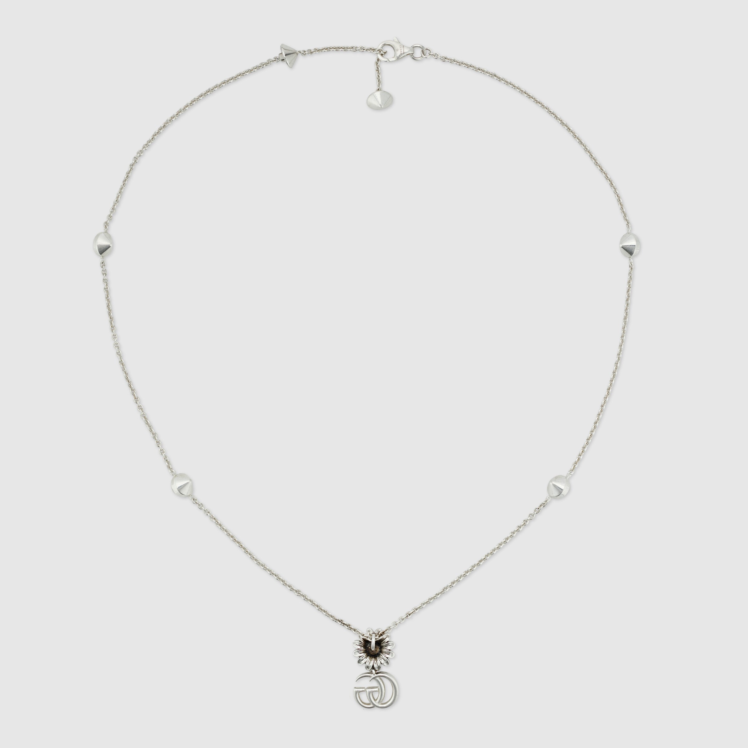 【箱あり】GUCCI ネックレス マザーオブパール Ag925 10.2g スペシャルラッピング付き】グッチ GUCCI ネックレス 純正ボックス 23