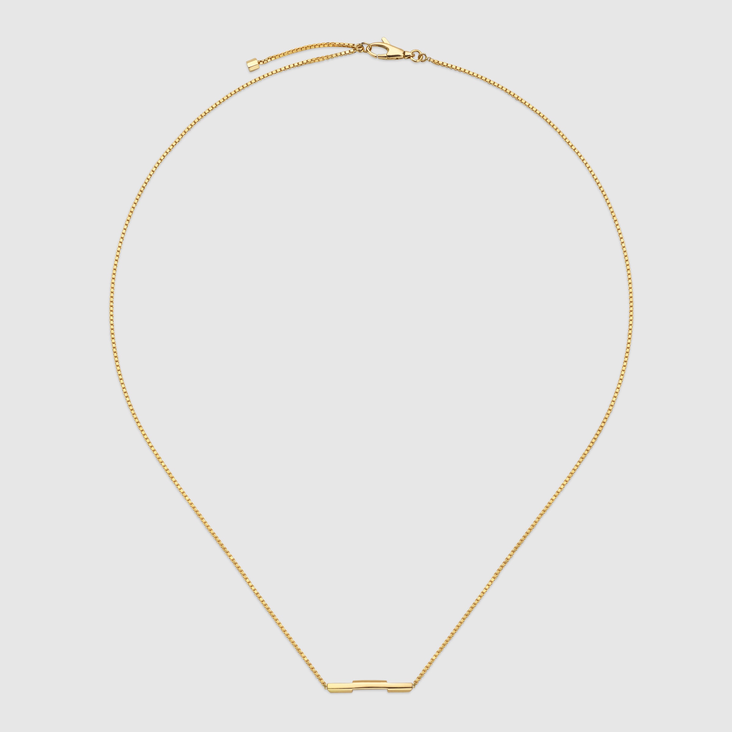 Gucci Link to Love necklace with 'Gucci' bar in 18k yellow