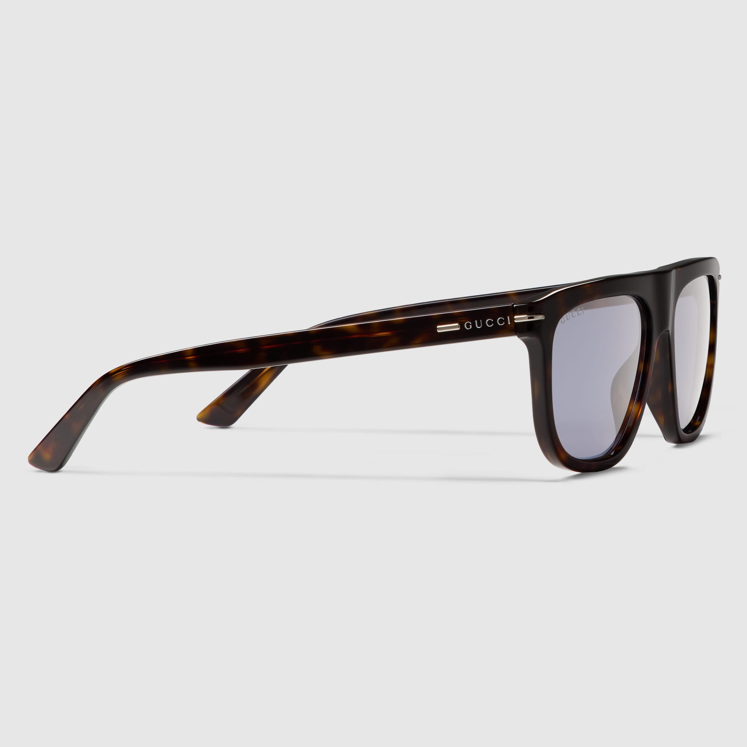 グッチ サングラス Rectangular frame sunglasses in black injection | GUCCI® US