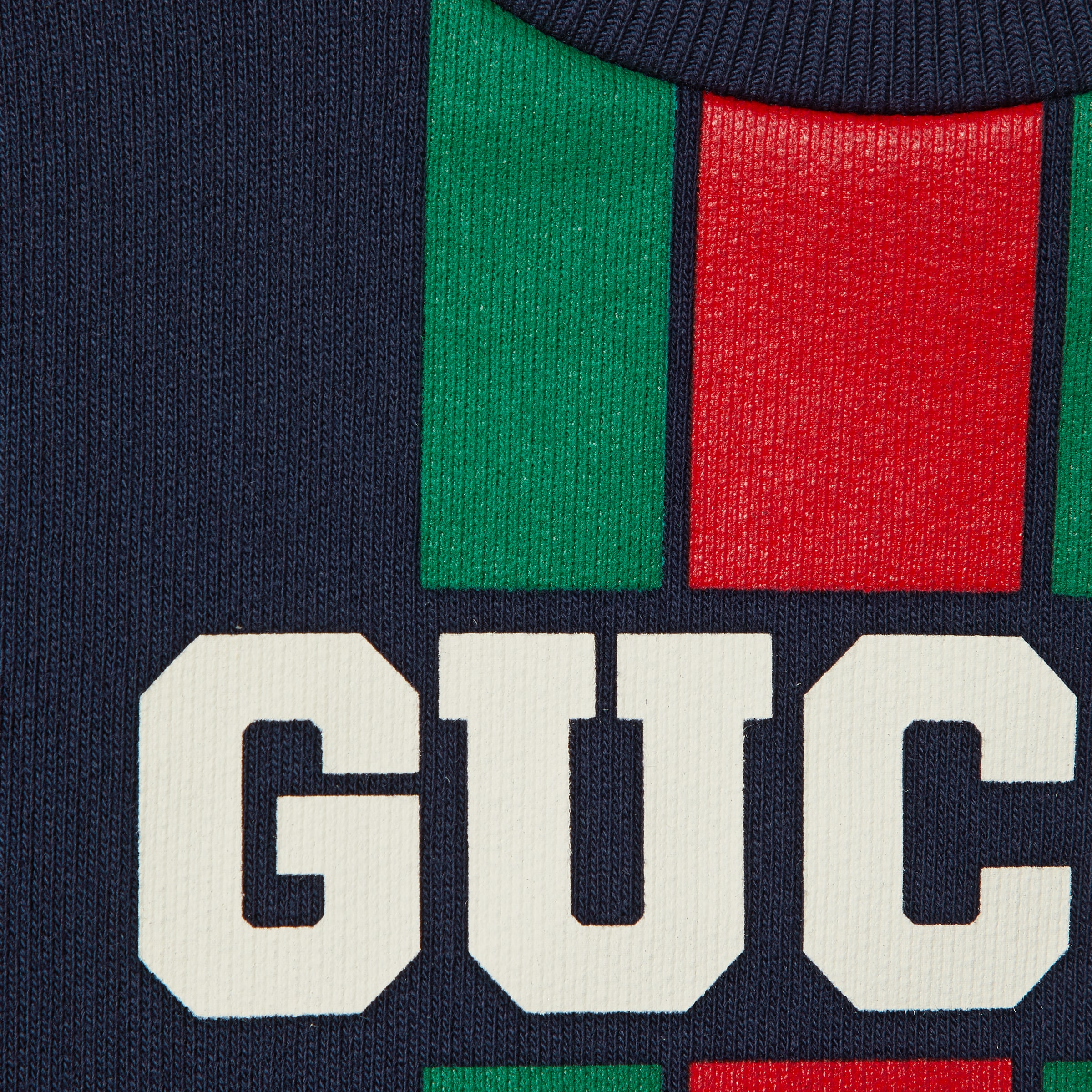 スウェット・トレーナー GUCCI Cotton sweatshirt with frontal logo Nero Cotton sweatshirt with frontal logo GUCCI - Nugnes1920
