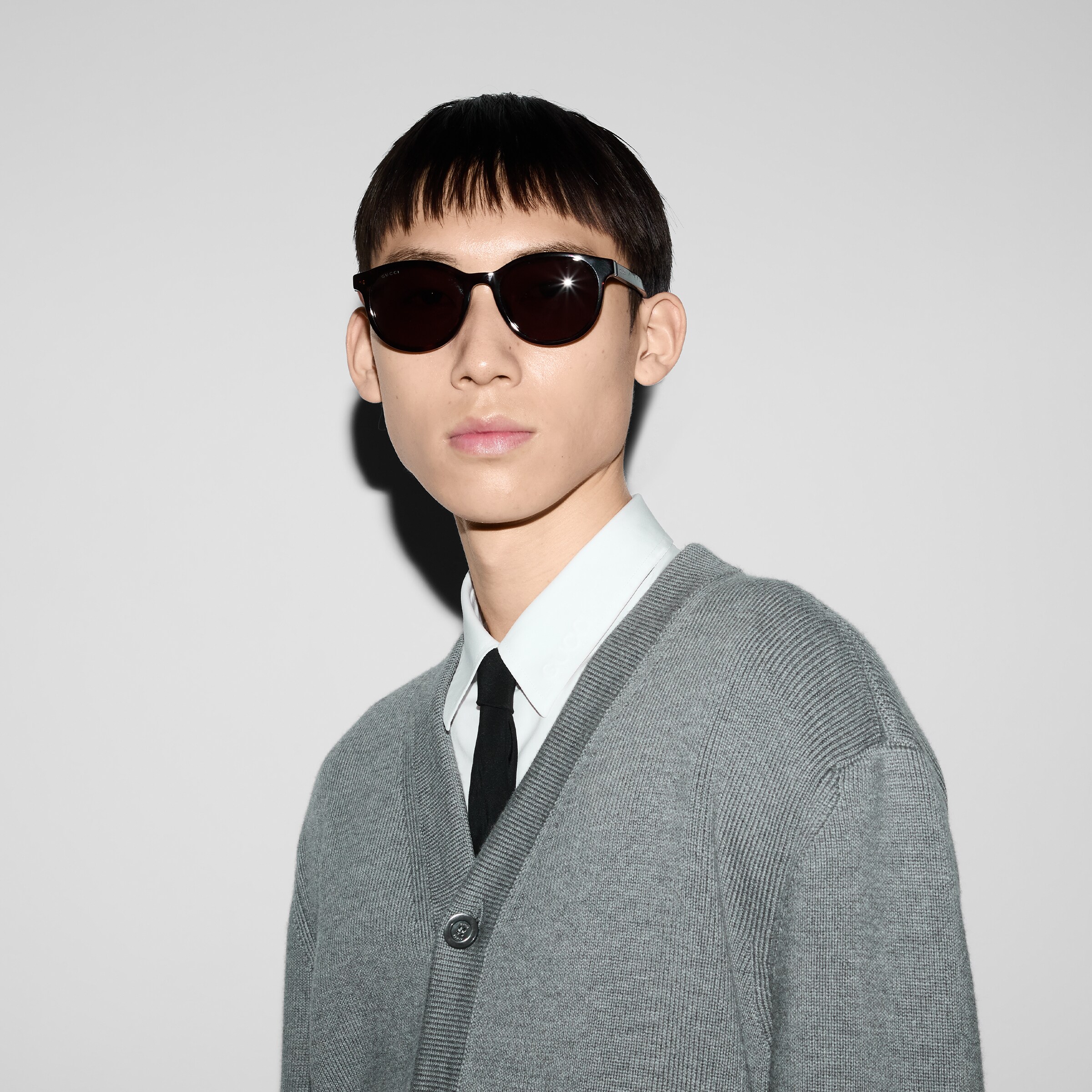 ラウンドフレーム サングラス（アジアン フィット） ・ダークトータス