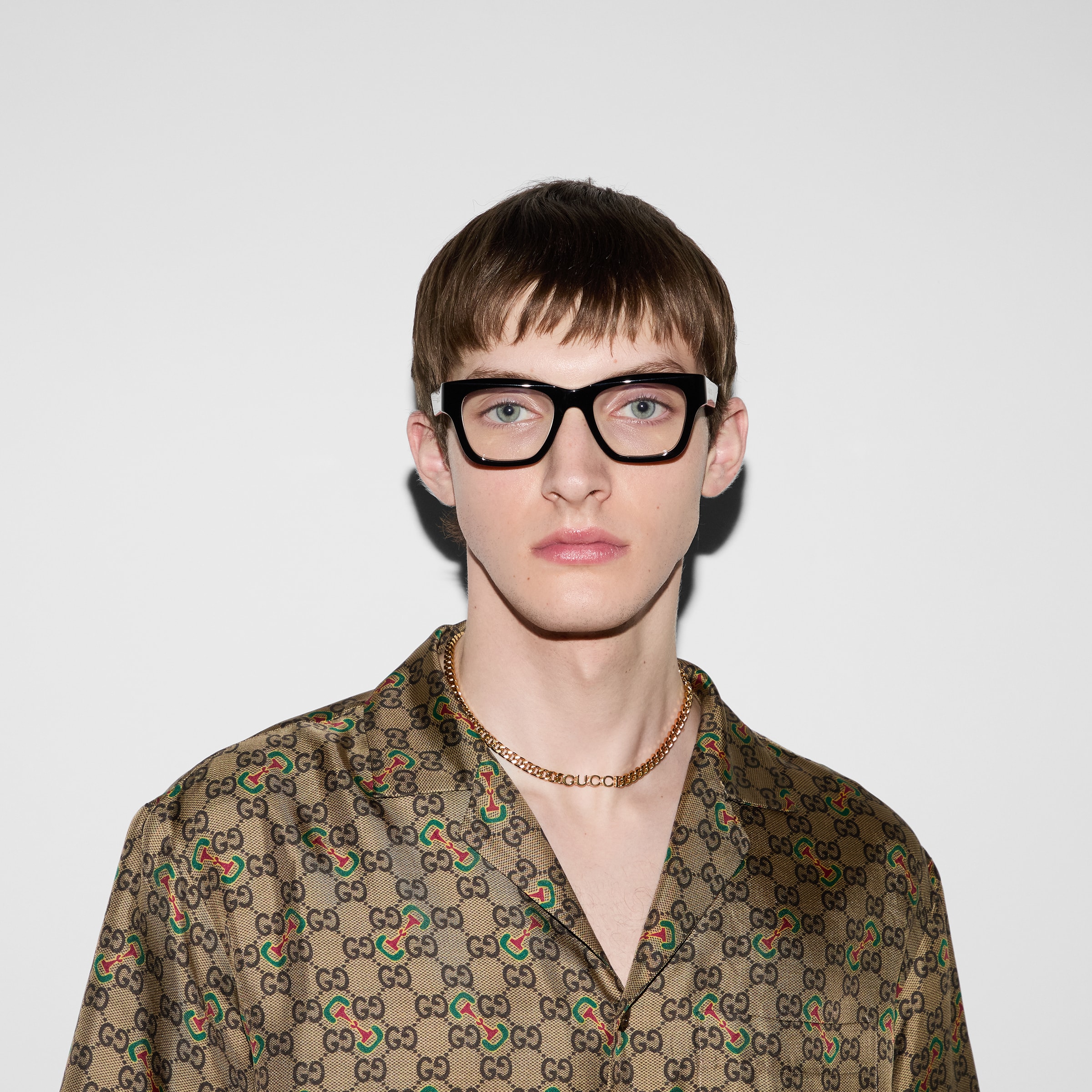 Square optical frame in black | GUCCI® US