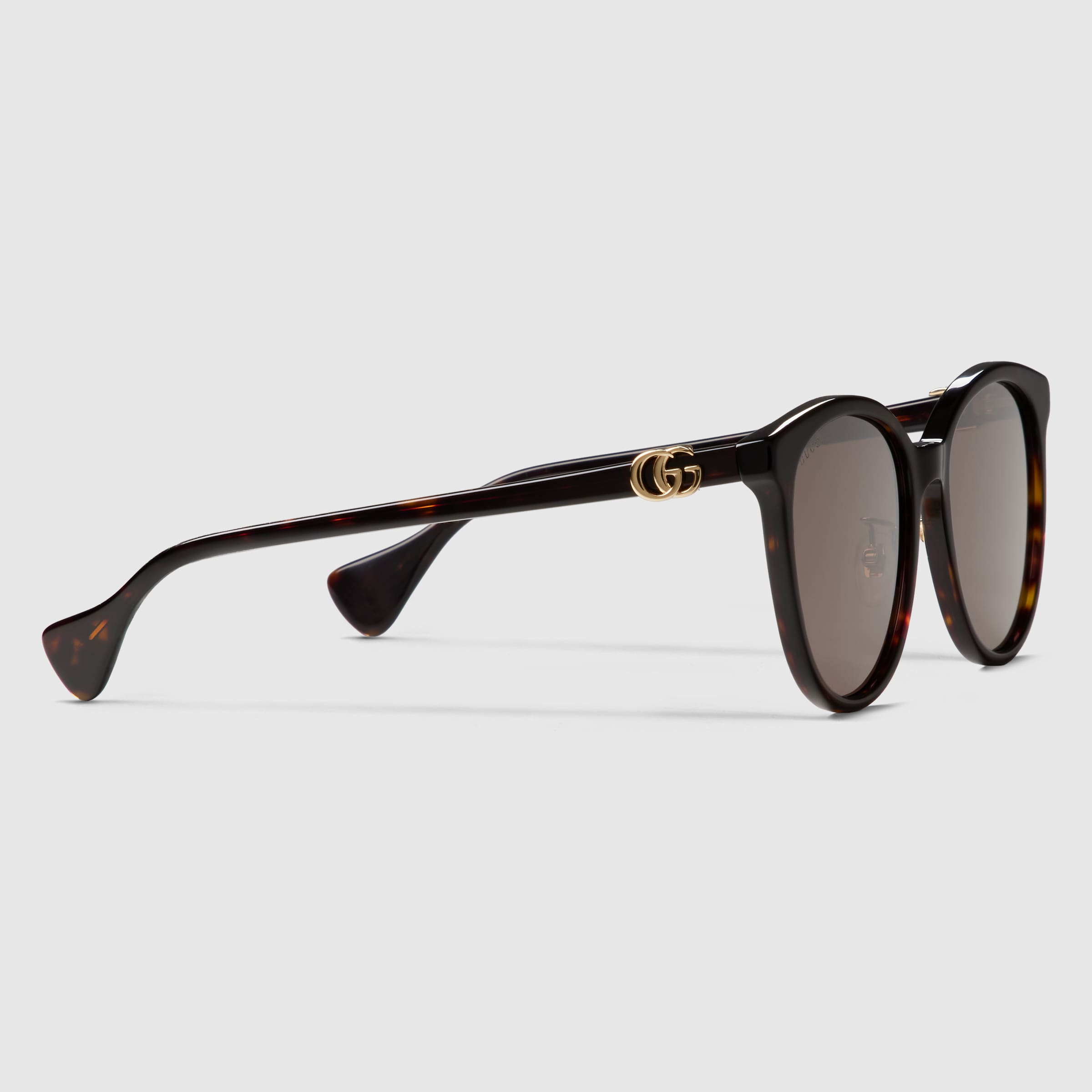 ラウンドフレーム サングラス（アジアン フィット） ・ダークトータス