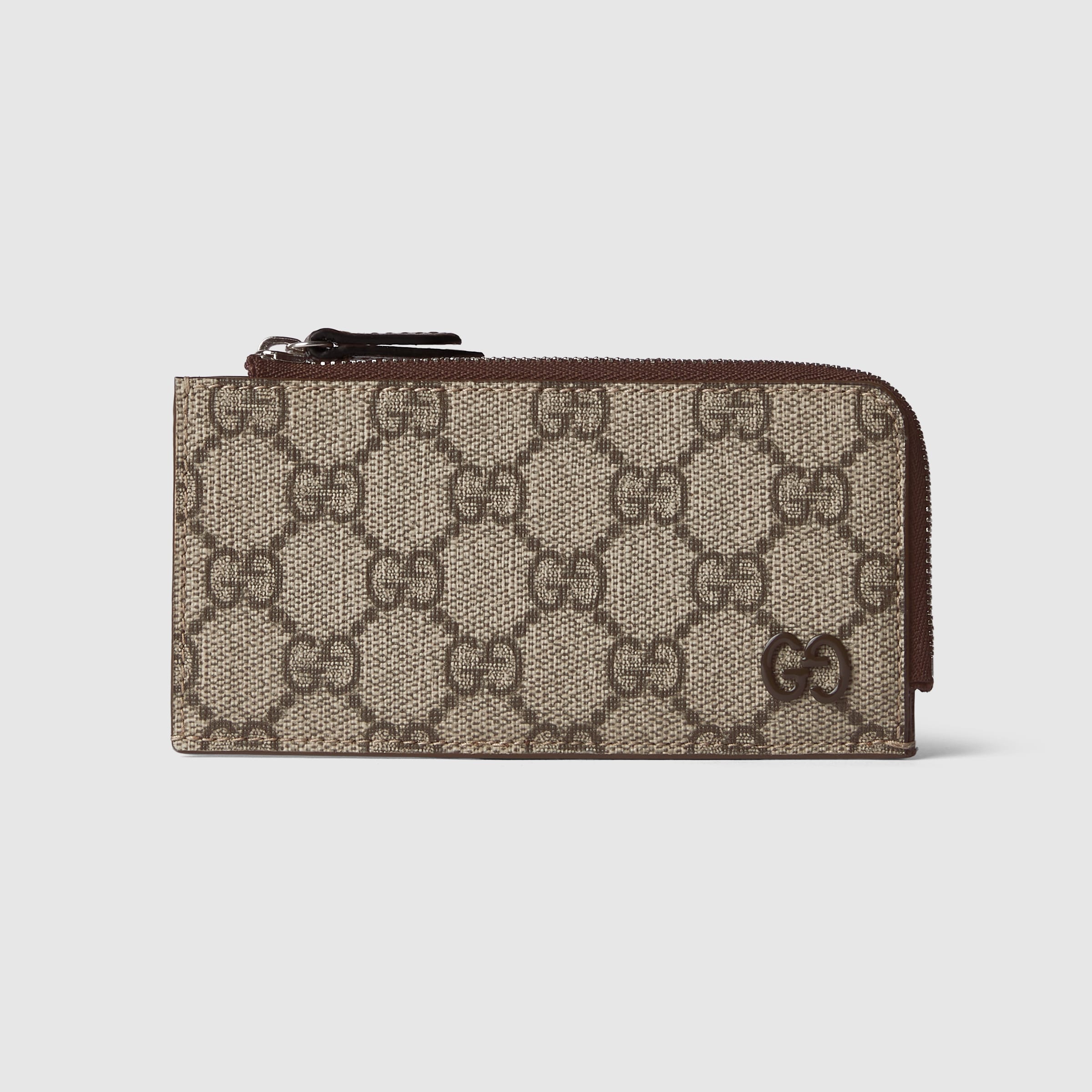Gucci GGキャンバス ケース Gucci GGキャンバス ケース GG ディテール付き GG ジップカード
