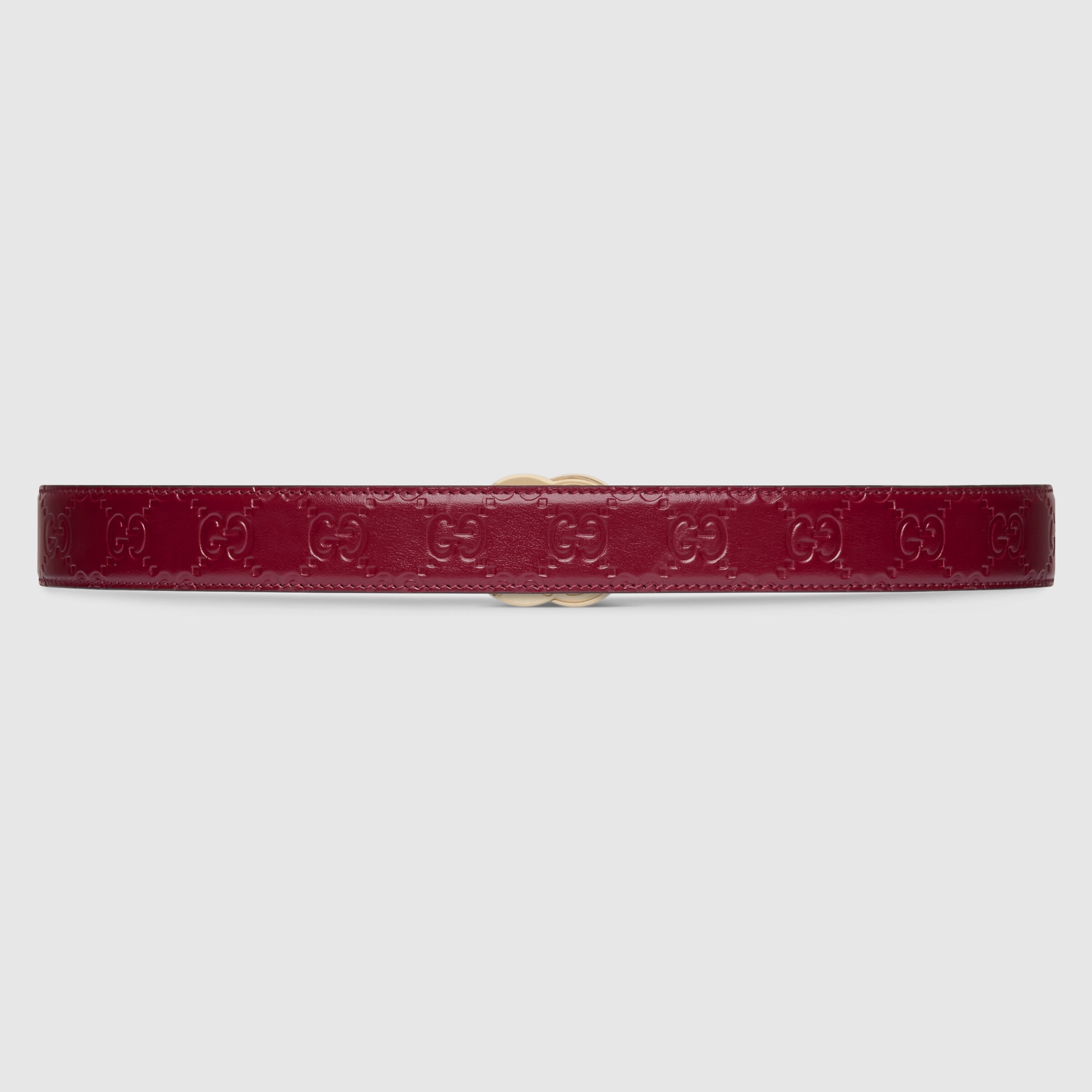 24AW new/GUCCI GGマーモントスリム装飾レザーベルト Belt Red Gucci GG Marmont Belt Leather Medium Red 2900874
