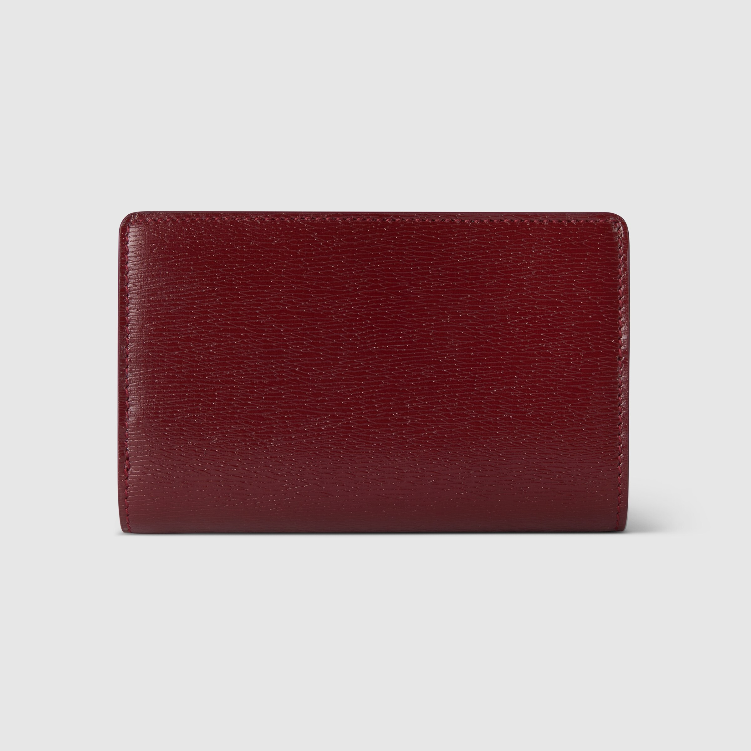 GUCCI レザー名刺入れ レッド GUCCI グッチ 長財布 チェーンウォレット グッチシマ レザー