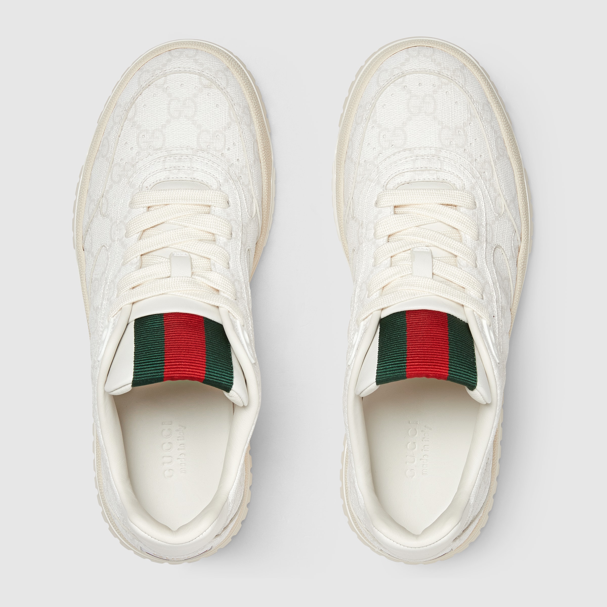 Gucci 'Ace Tiger' High Top Sneaker White Mens Size 7.5G/8US