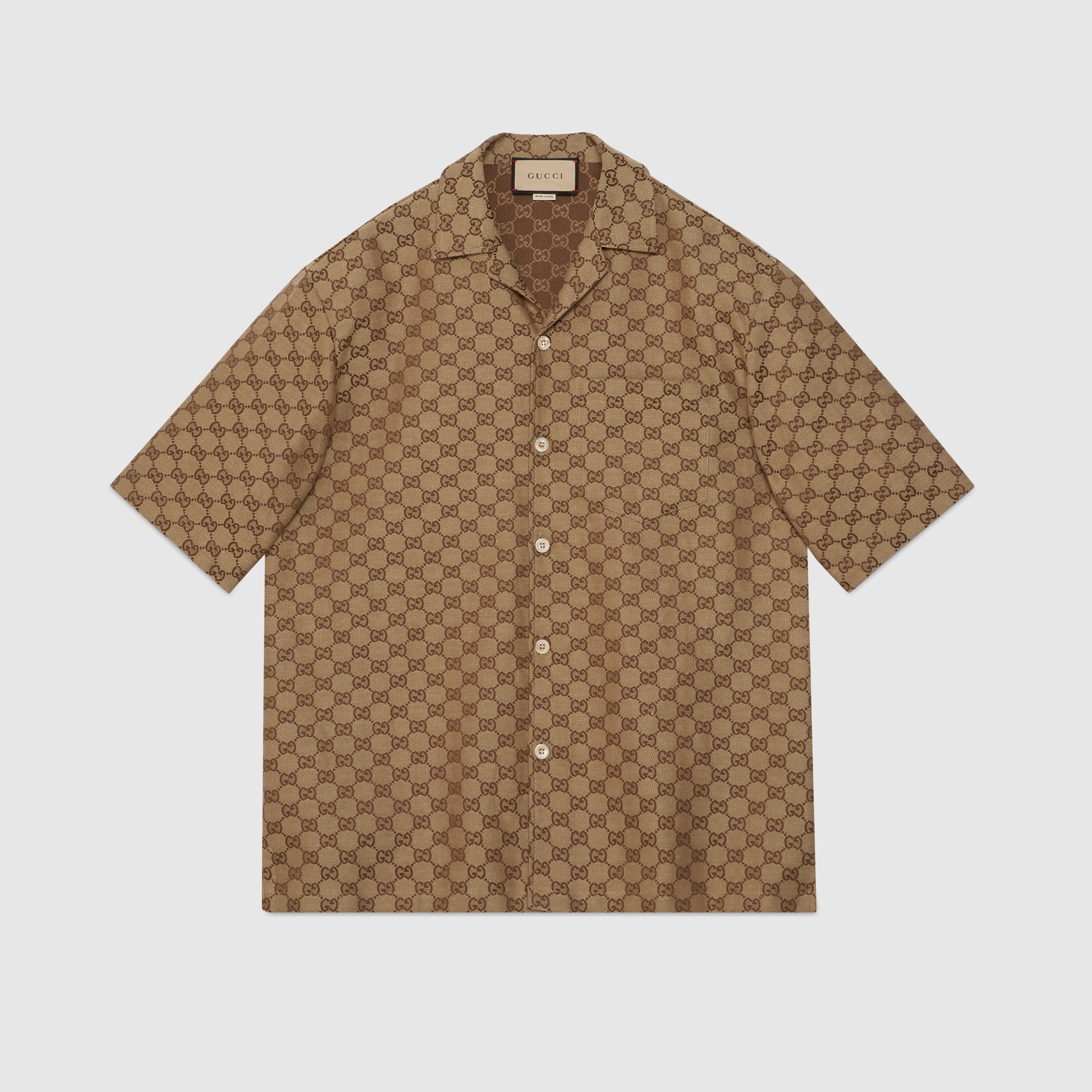 ✨GUCCI ブラウン Vネック 長袖シャツチュニック ✨GUCCI ブラウン Vネック 長袖シャツチュニック レディース