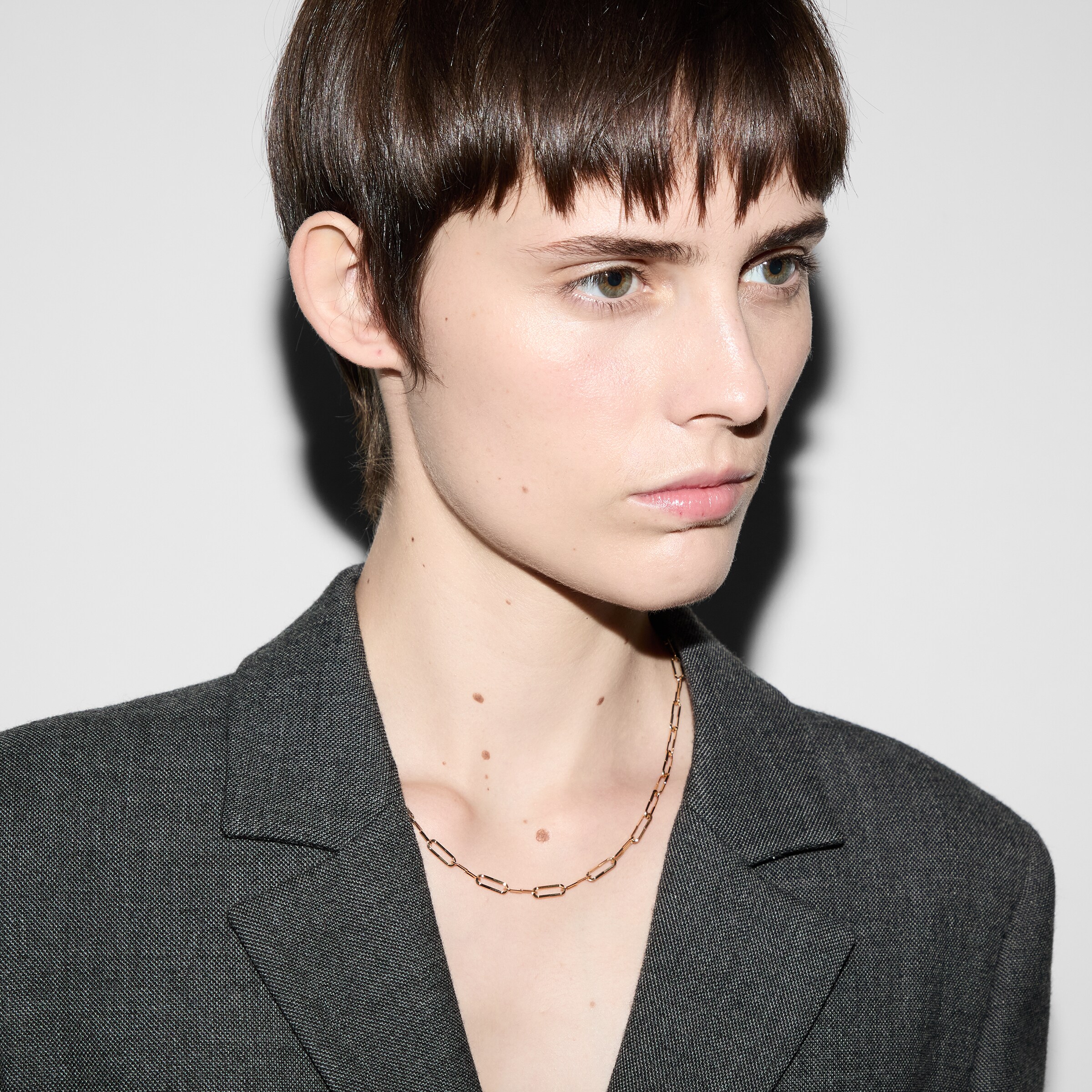 ゴールド チェーン ネックレス アンカーチェーンネックレス 幅8mm ゴールド ステンレス K18 GP