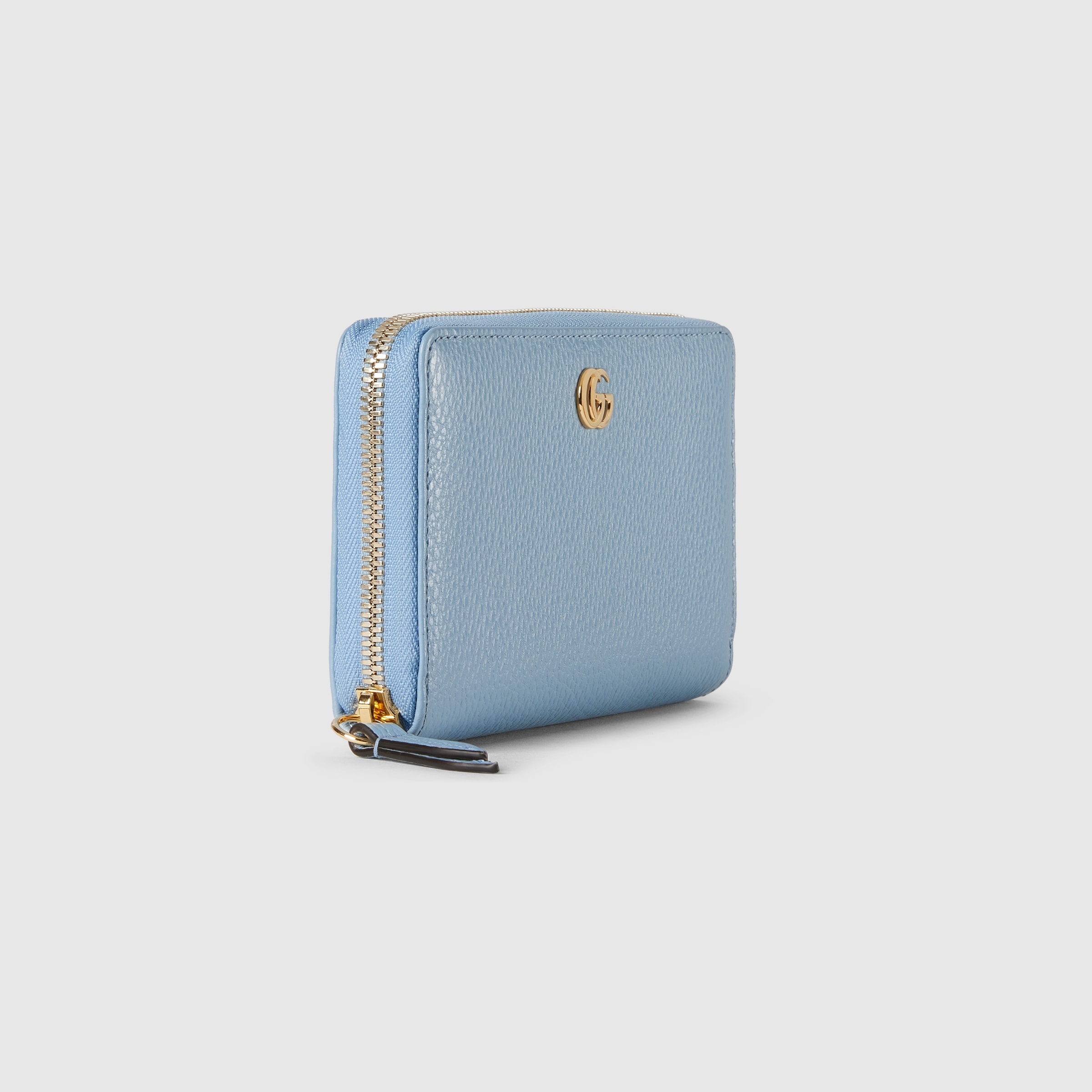 折りたたみ財布 Blue Gg Marmont Multicolor Wallet Bi-color GG Marmont small wallet in Blue Leather | GUCCI® SI