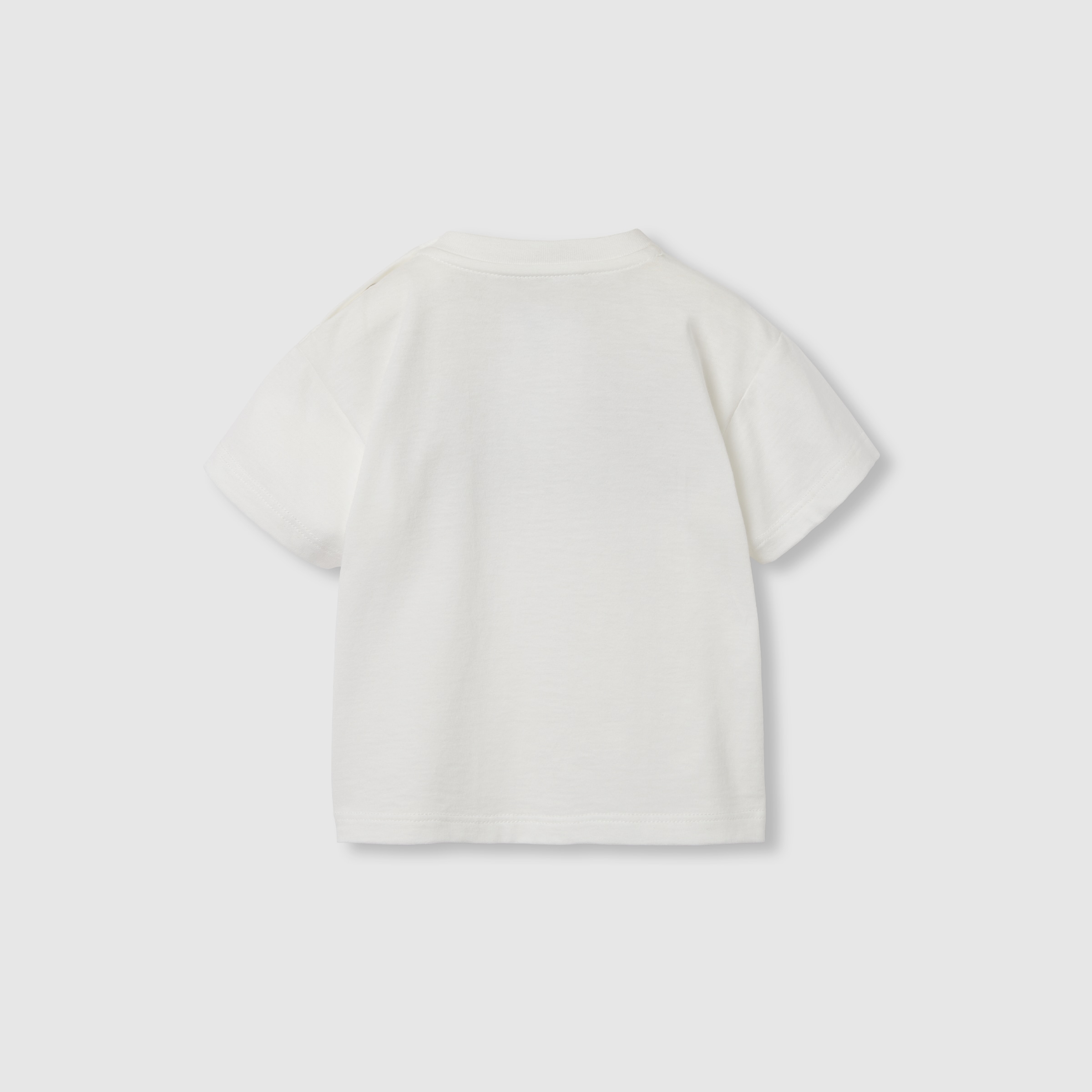 Baby printed cotton T-shirt in white | GUCCI® US