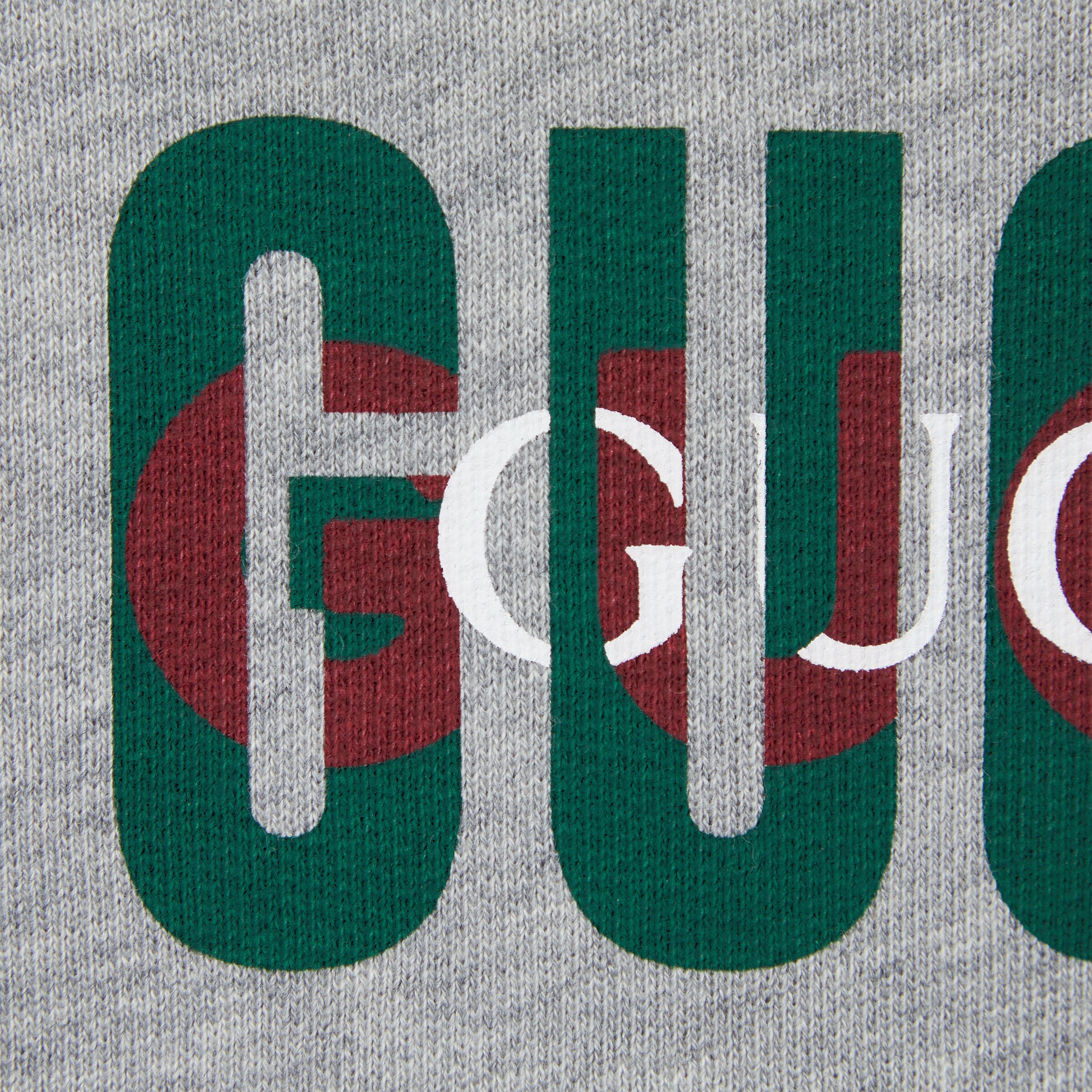 Baby printed cotton sweatshirt in light grey | GUCCI® US