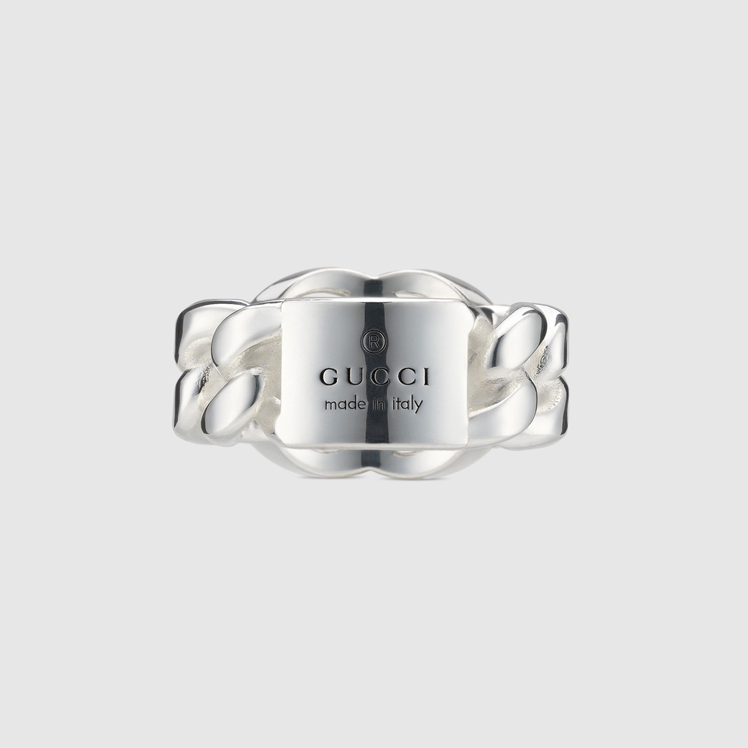 Gucci Signature GG wide ring in 925 sterling silver | GUCCI® US