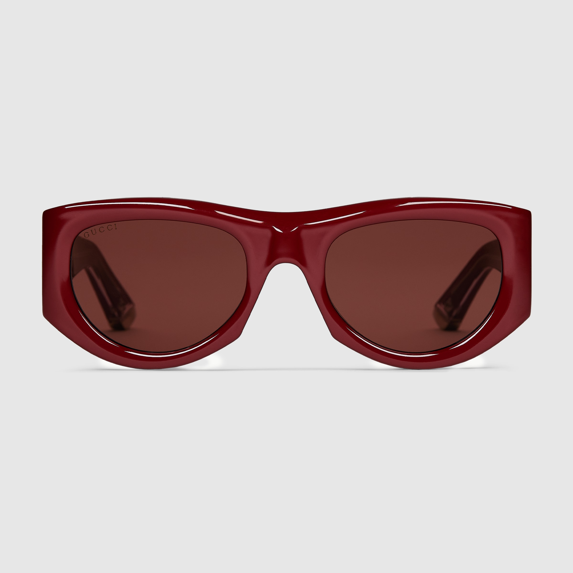 サングラス GUCCI Woman Sunglasses Red 831871J0740 6060 Square frame sunglasses in Gucci Rosso Ancora red | GUCCI® US