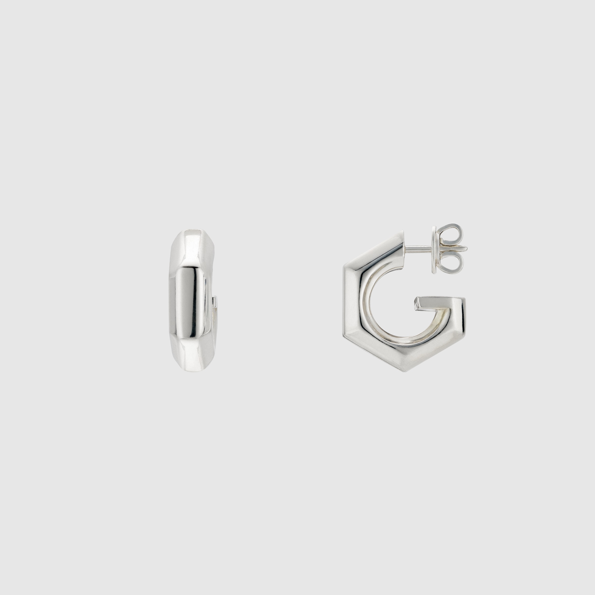 C043004)GUCCI スクエアプレート ピアス シルバー 925 - メルカリ