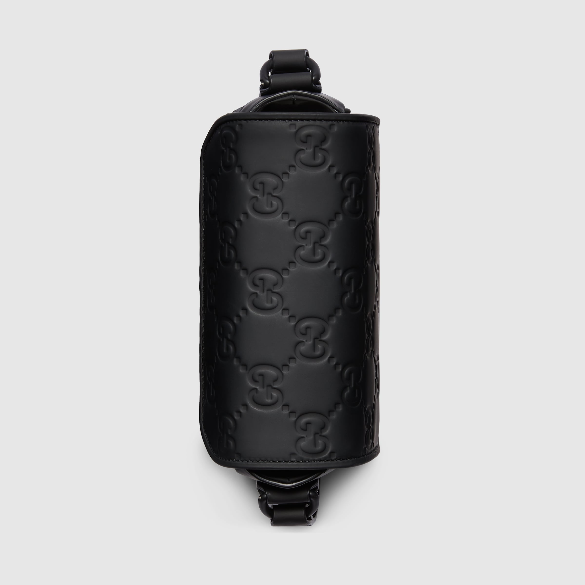 RUBBER-EFFECT MINI MESSENGER BAG