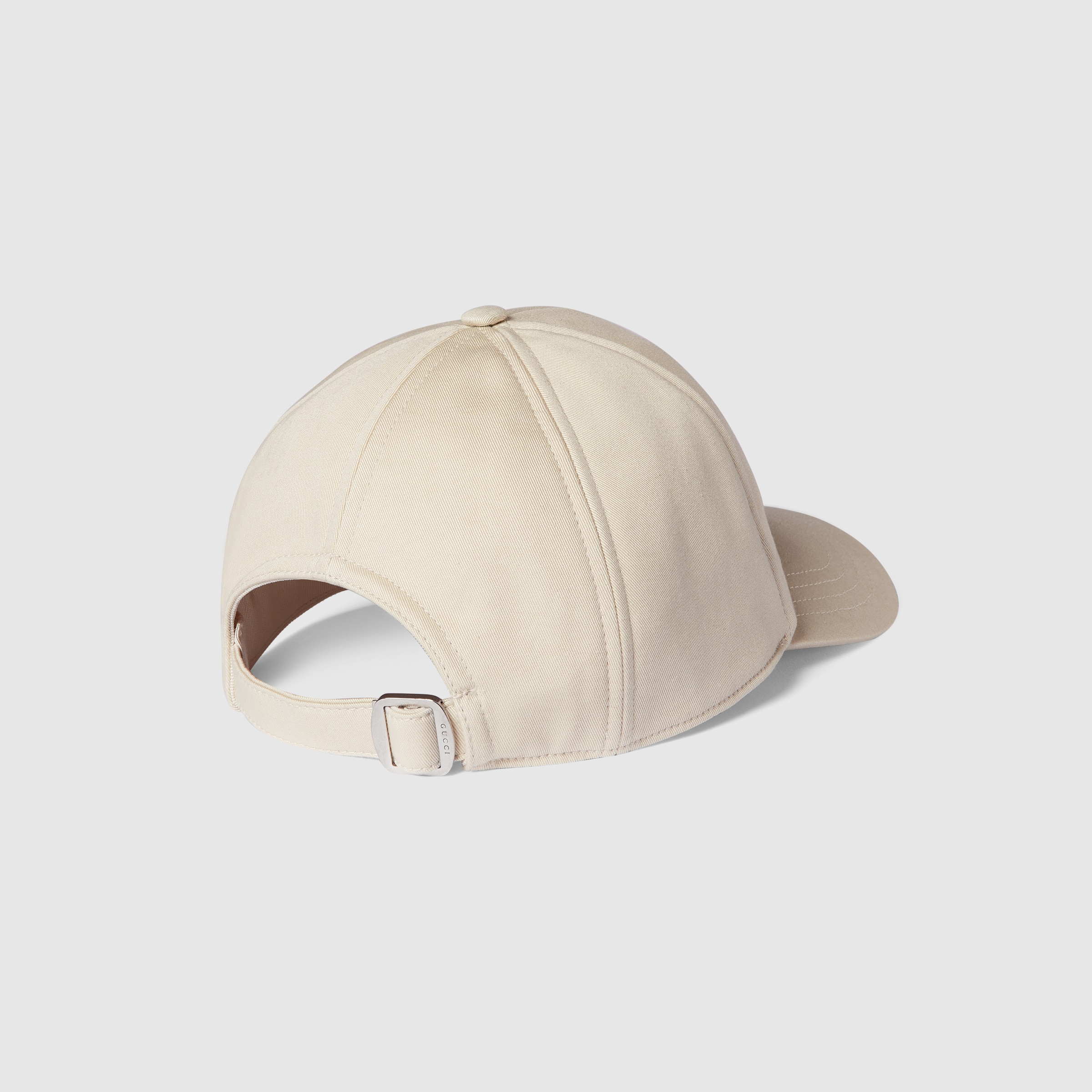 Baseballkappe aus Baumwolle mit Stickerei in elfenbein | GUCCI® CH