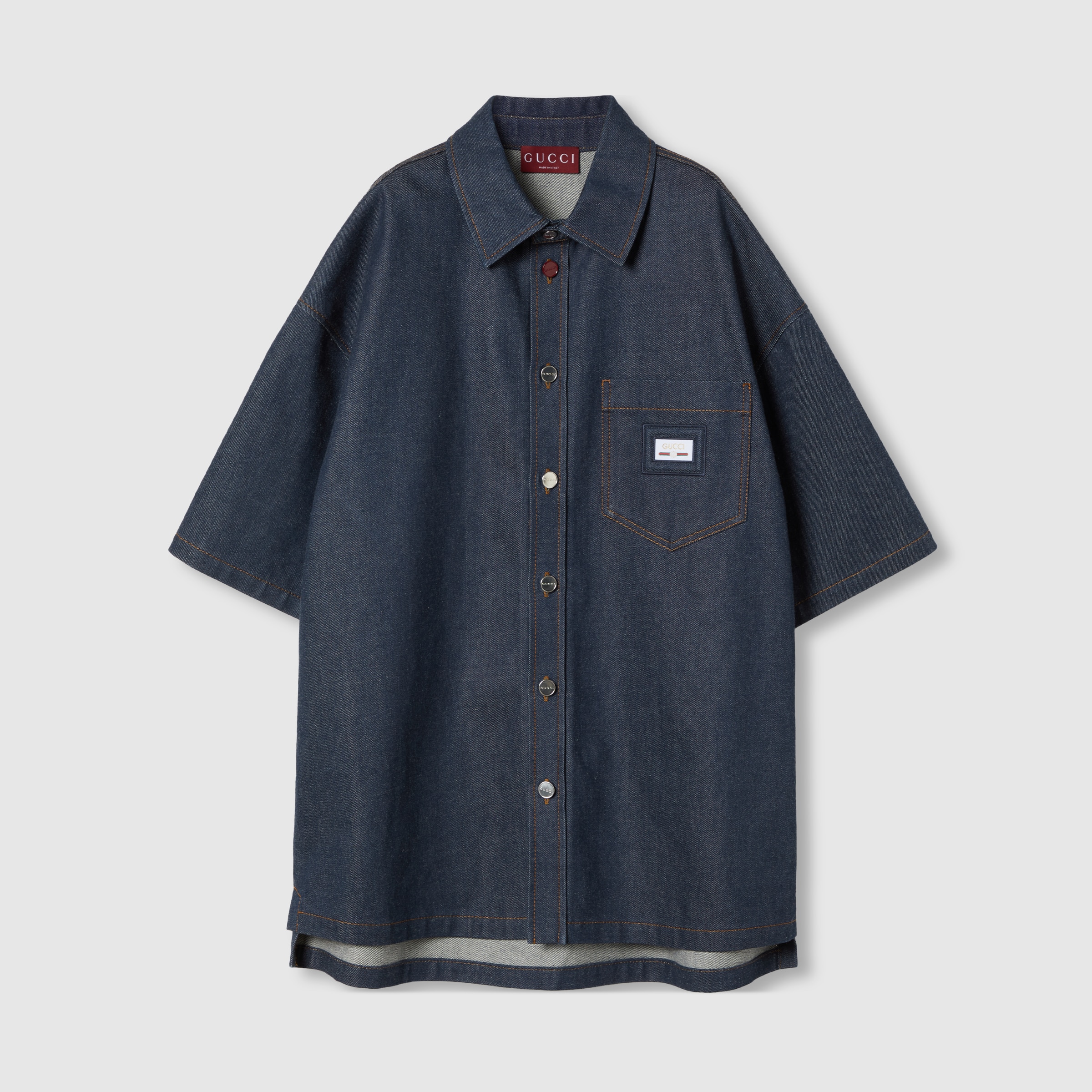Chemise bleue à étiquette à logo - Significant ADER error en solde