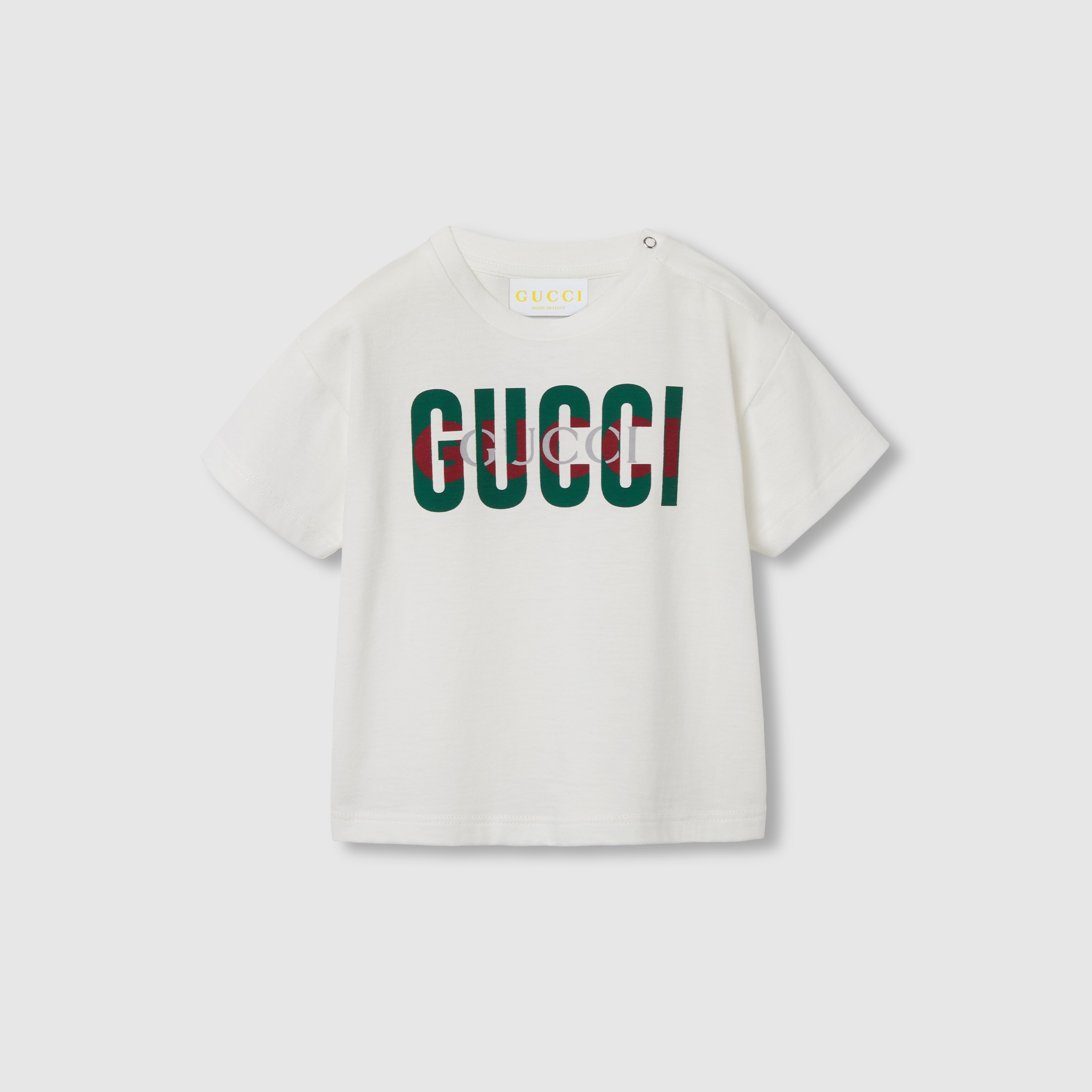 GUCCIチルドレンシャツ GUCCIチルドレンシャツ チルドレンズ〕プリント コットン シャツ