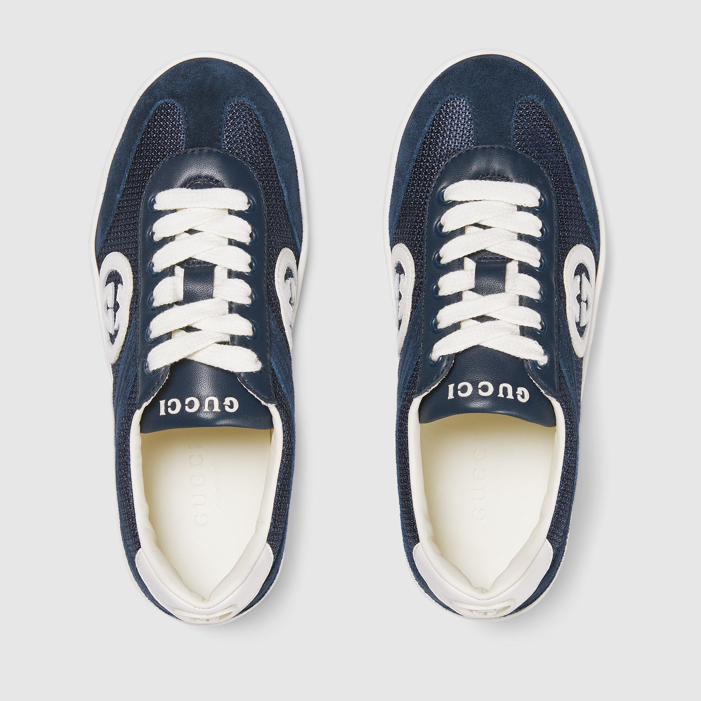 Children's Screener sneaker in butter leather | GUCCI® US