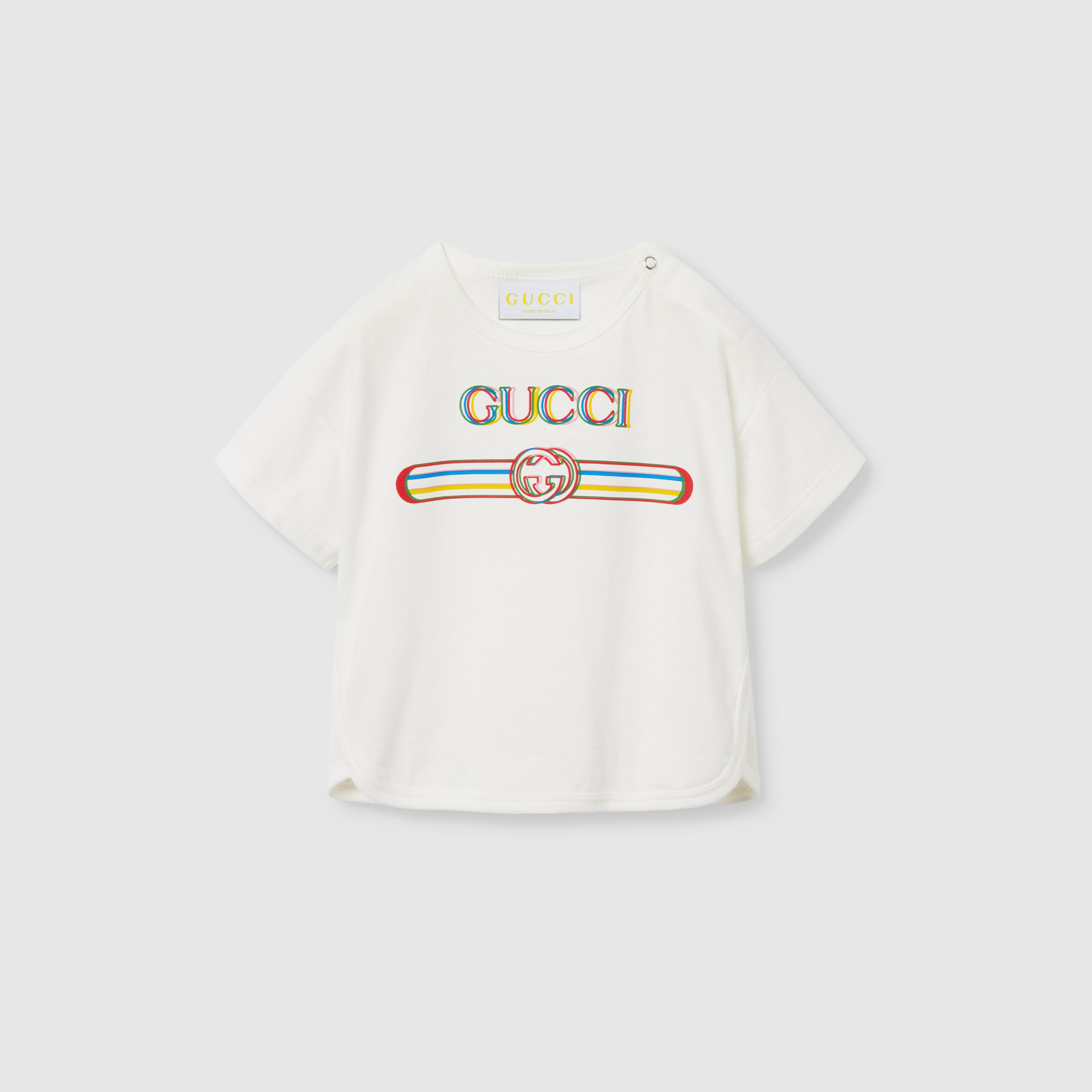 Gucci Men's Rainbow Blade T-Shirt in Sunlight Gucci