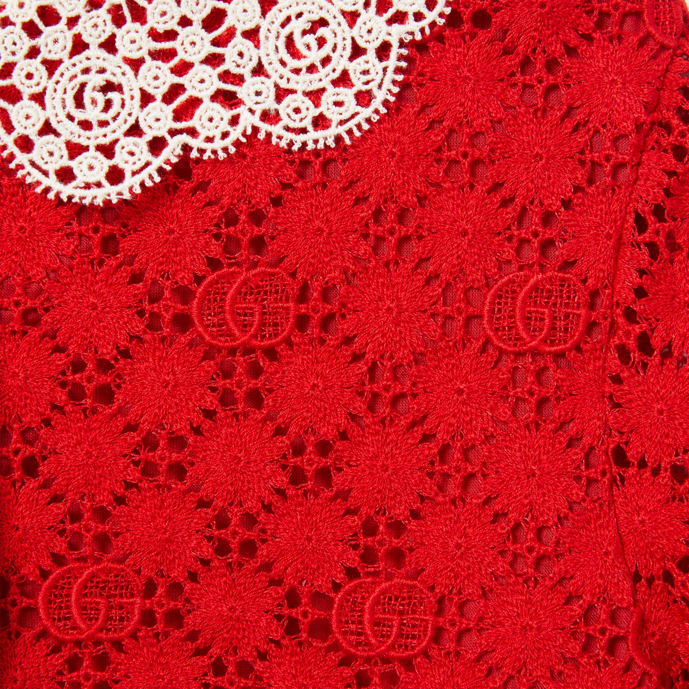 24AW new/GUCCI 花柄シルクミディドレス MidiDress Red 1.jpg