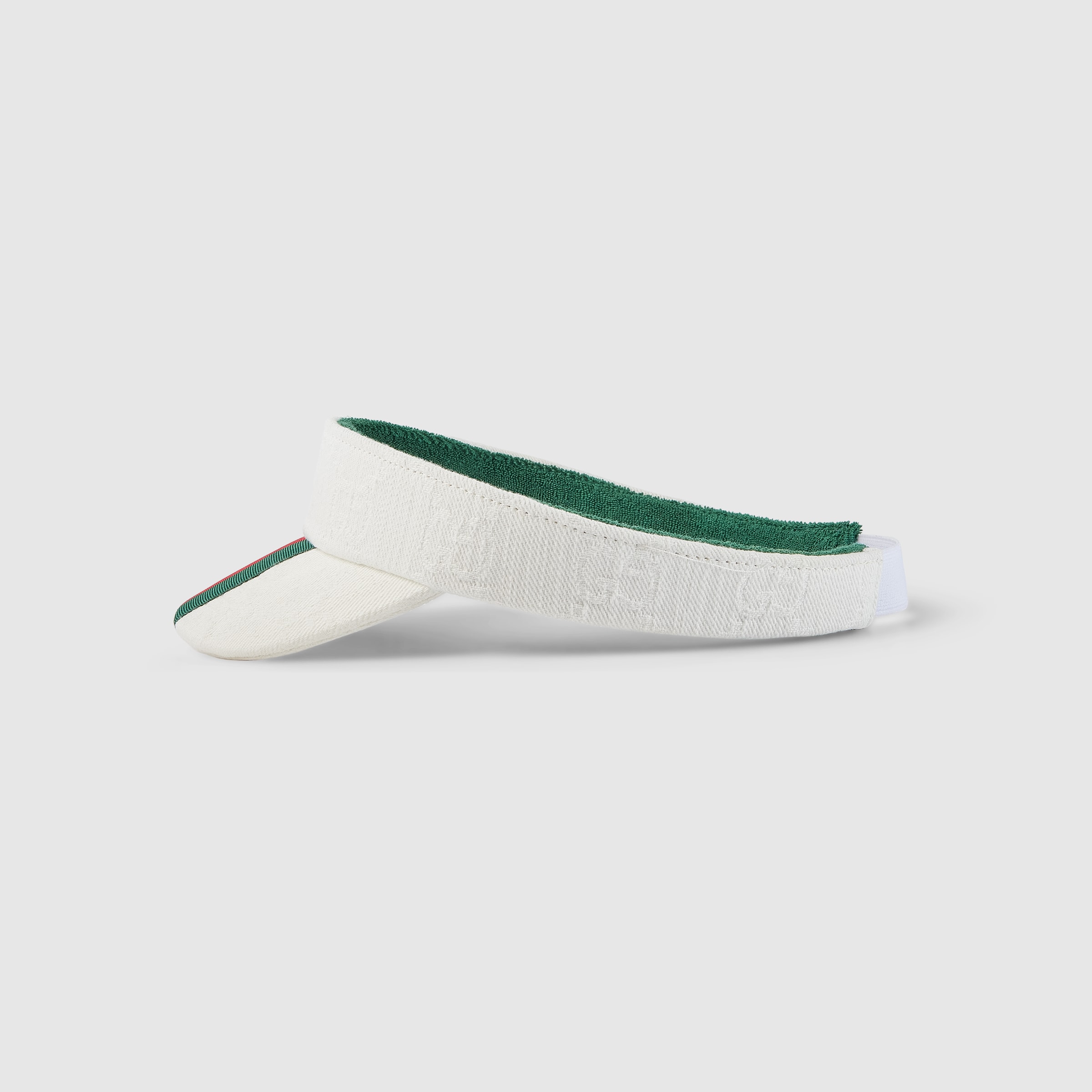 Children's GG cotton visor with Web in white | GUCCI® US