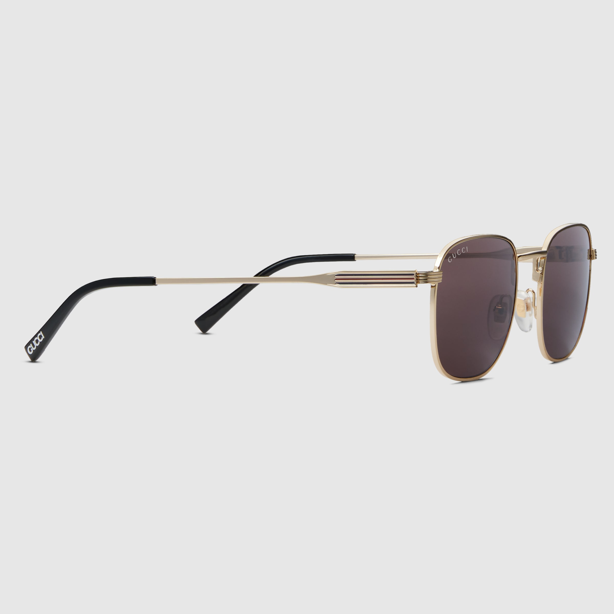 メガネ Gucci GG1358O 001 Lightweight Retro Round Frame Gucci GG1358O - 001 Brown | Eyeglasses Man