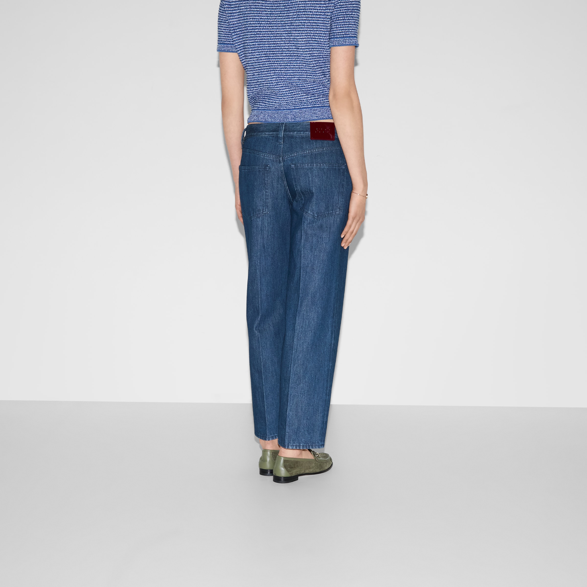 GUCCI ダークデニム ストレートレッグパンツ 816971_XDC5F_4100_004_100_0000