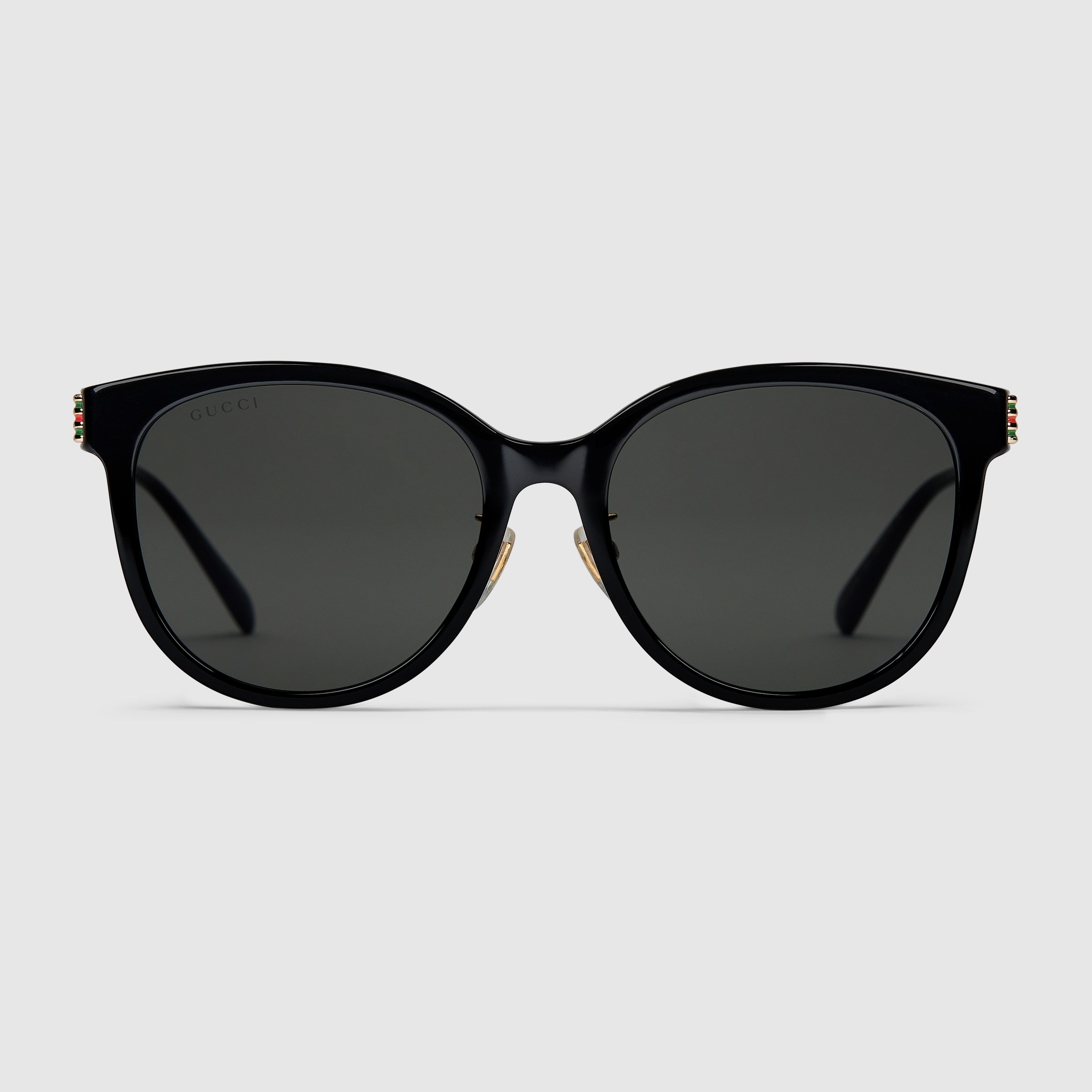 GUCCI ラウンド型サングラス ダークブルー 819571_J0740_1012_001_100_0000