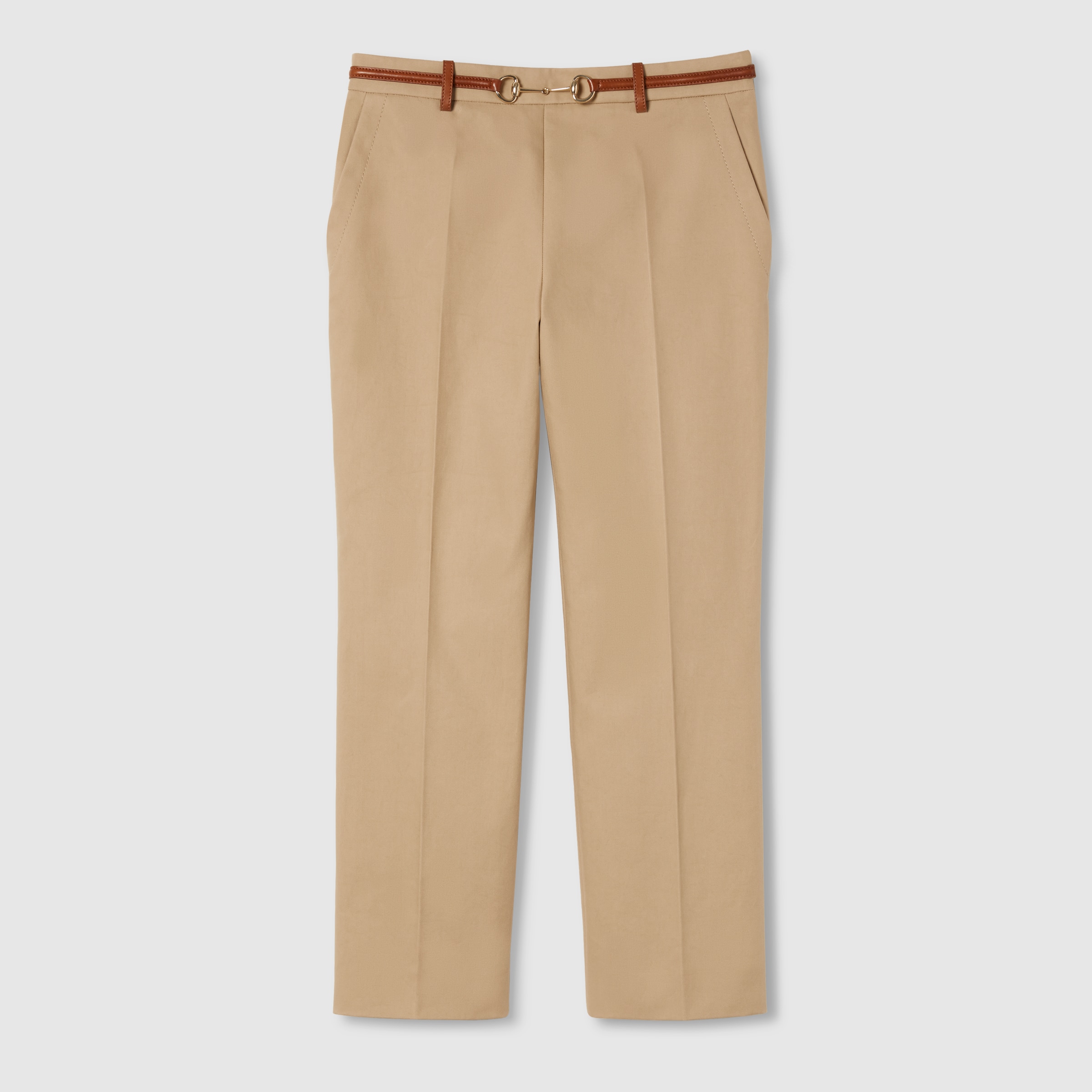 パンツ GUCCI Horsebit print pants Gucci - Horsebit printed wide-leg silk pants Gucci