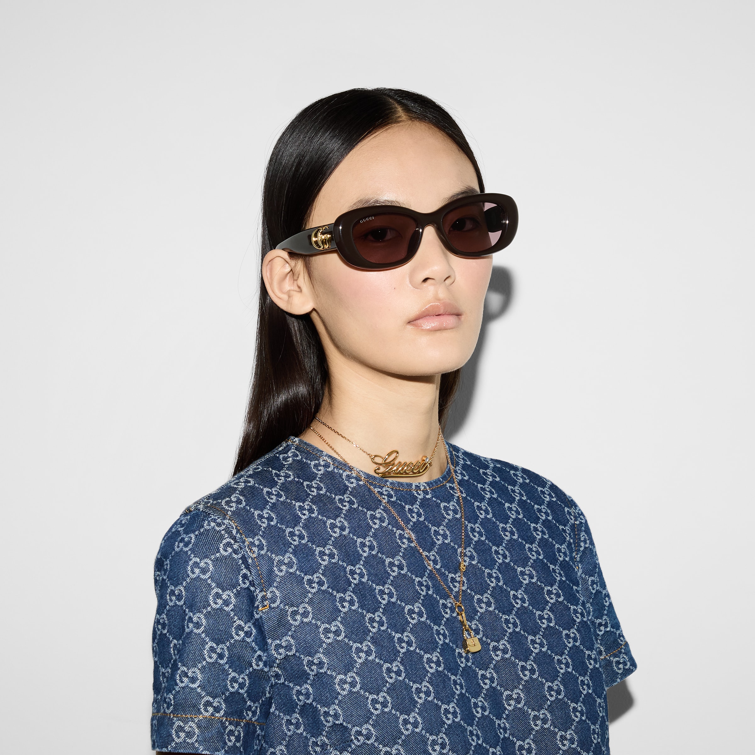 極美品　GUCCI　サングラス　GG1794　ブラウンレンズ　シルバフレーム 極美品 GUCCI サングラス GG1794 ブラウンレンズ シルバフレーム