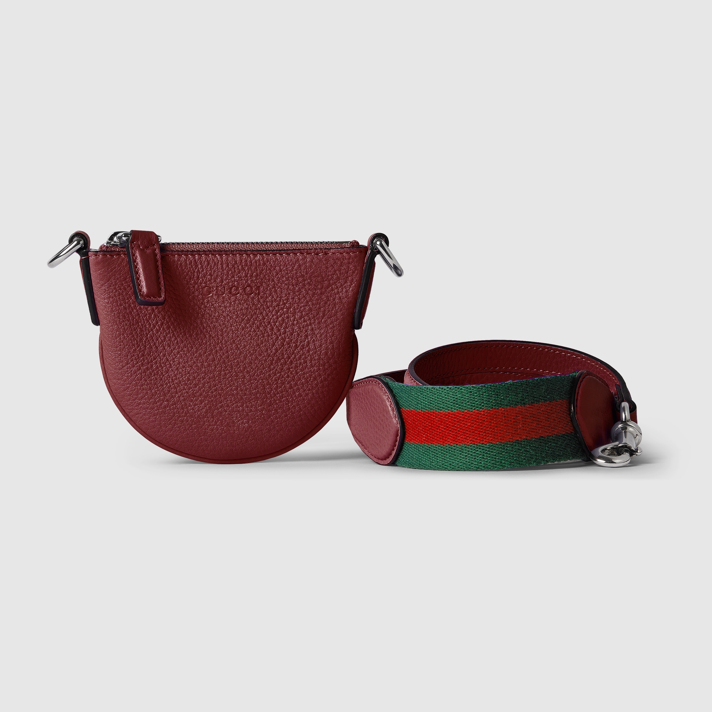 Gucci B nano bag in Rosso ancora leather | GUCCI® SG