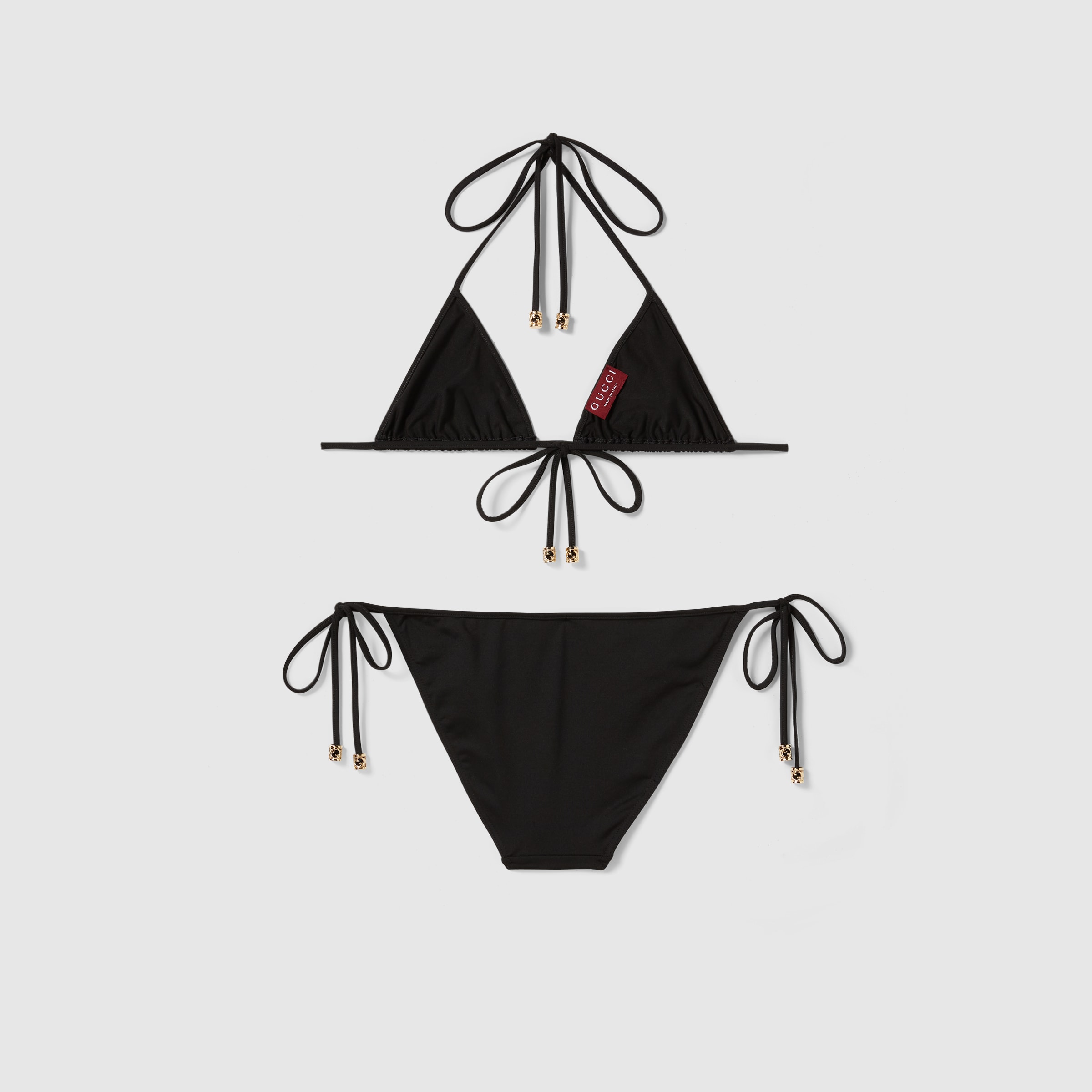 ビキニ GUCCI GG SUPREME TRIANGLE BIKINI SET GG triangle bikini in blue - Gucci | Mytheresa