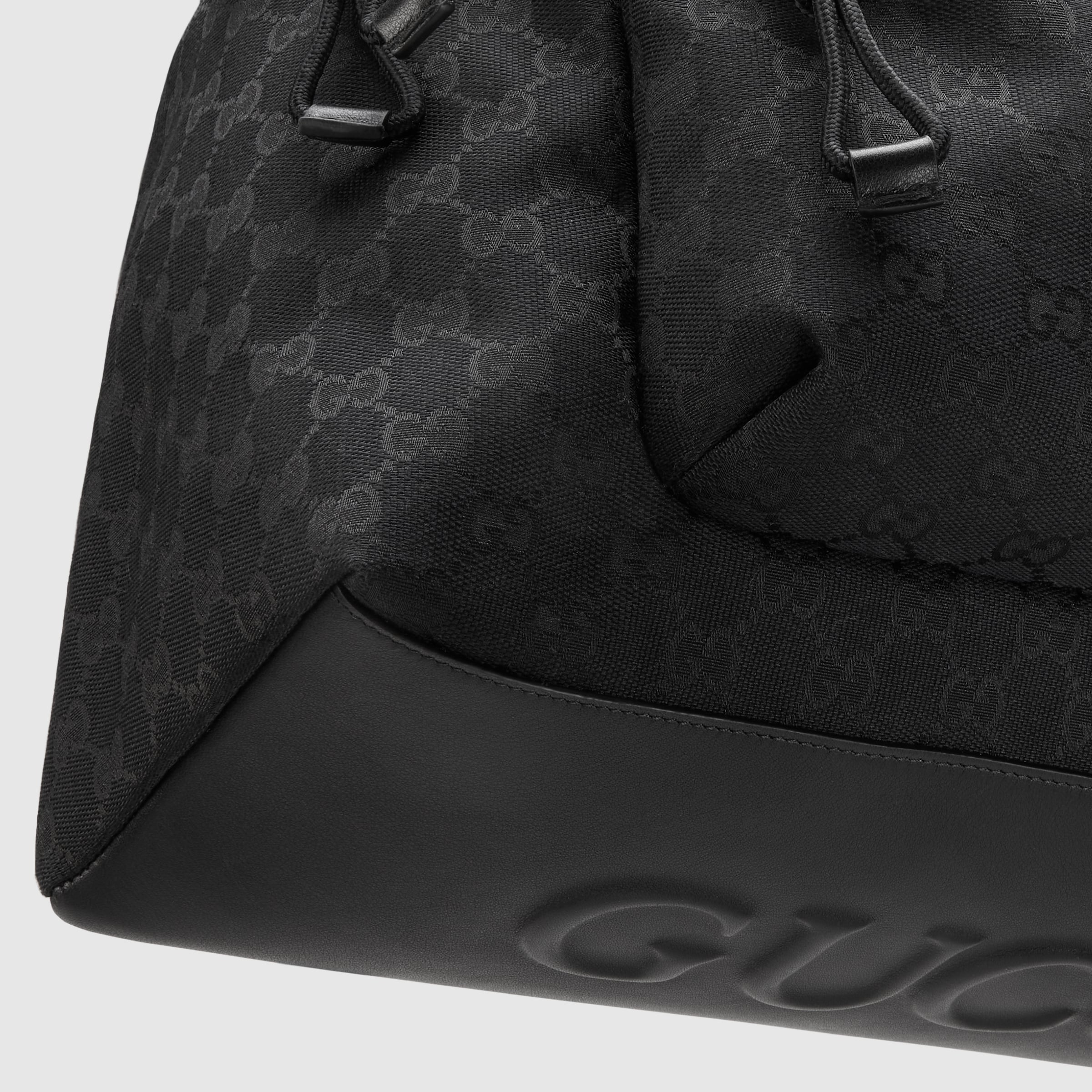 GG canvas medium backpack in black canvas | GUCCI® US