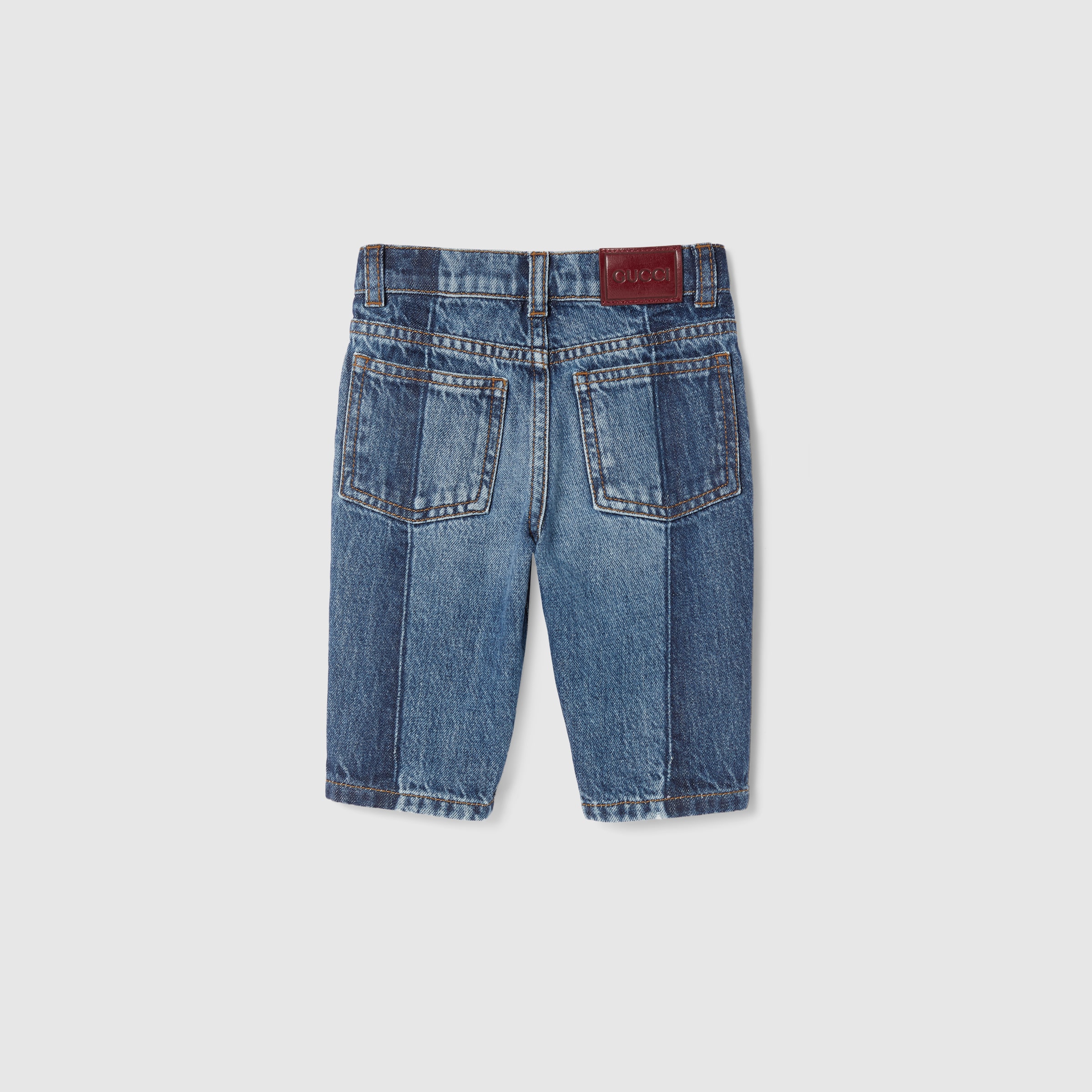 Baby denim pants in blue and light blue | GUCCI® US