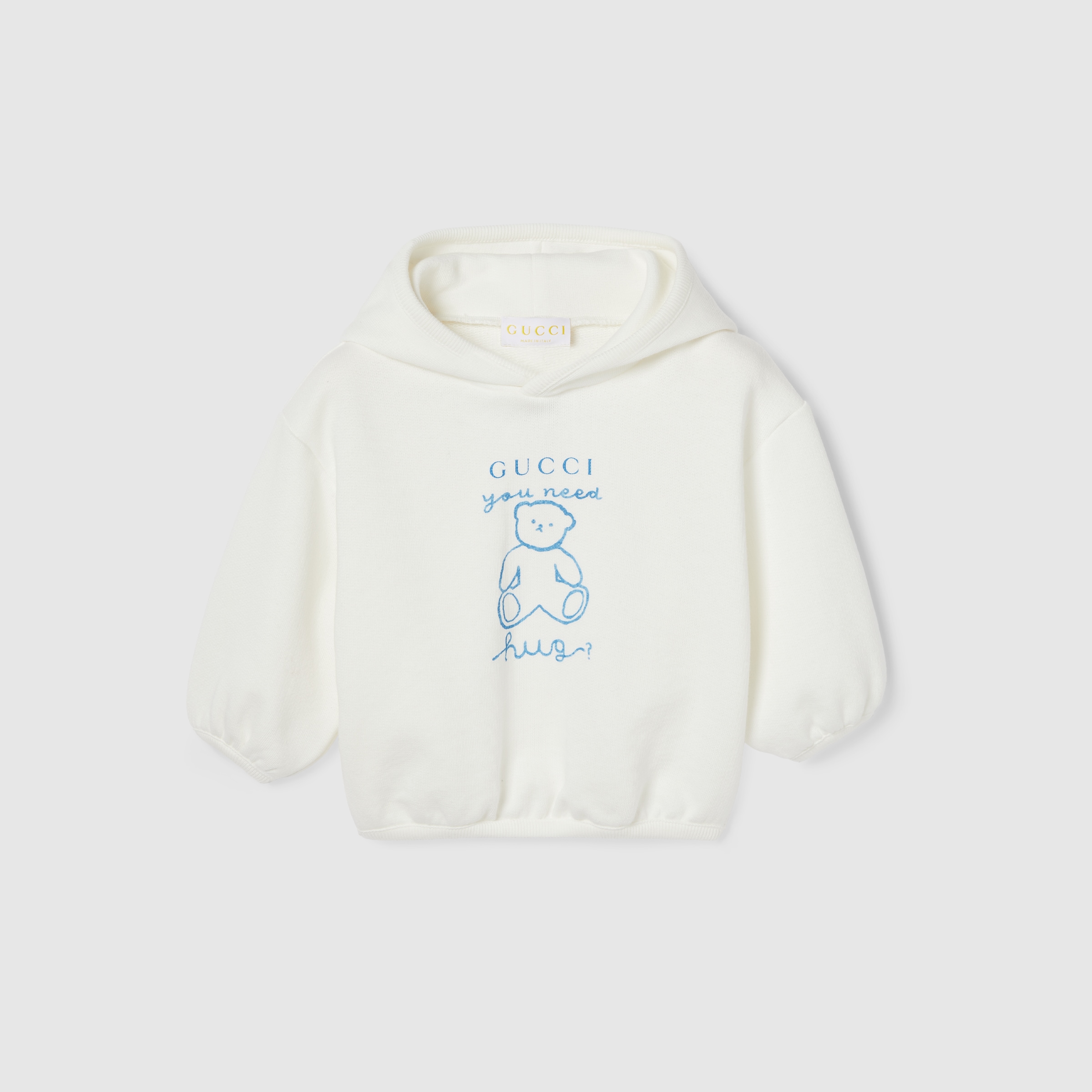 【関税&送料込】Gucci White Cottons Sweatshirt Printed cotton jersey sweatshirt in white | GUCCI® US