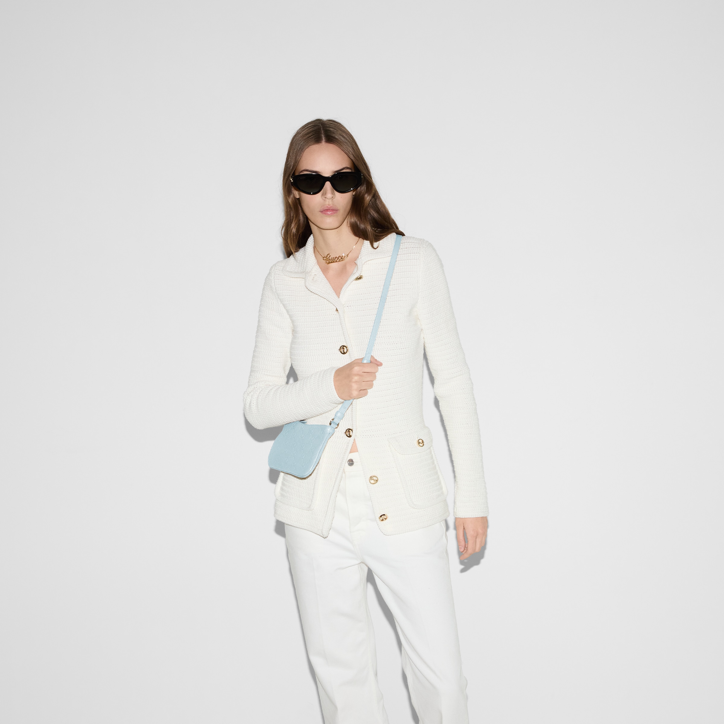 GG EMBLEM SMALL SHOULDER BAG