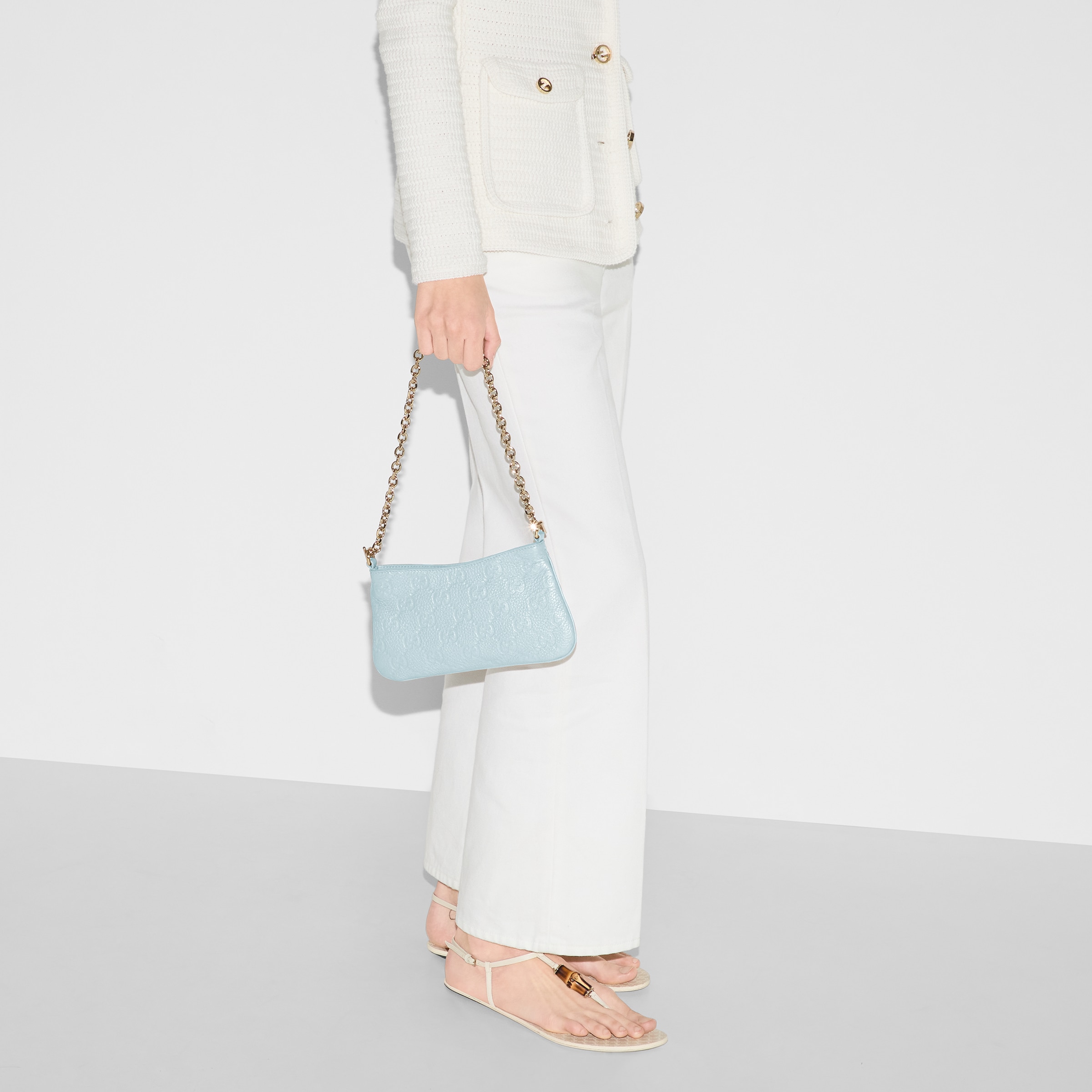 GG EMBLEM SMALL SHOULDER BAG