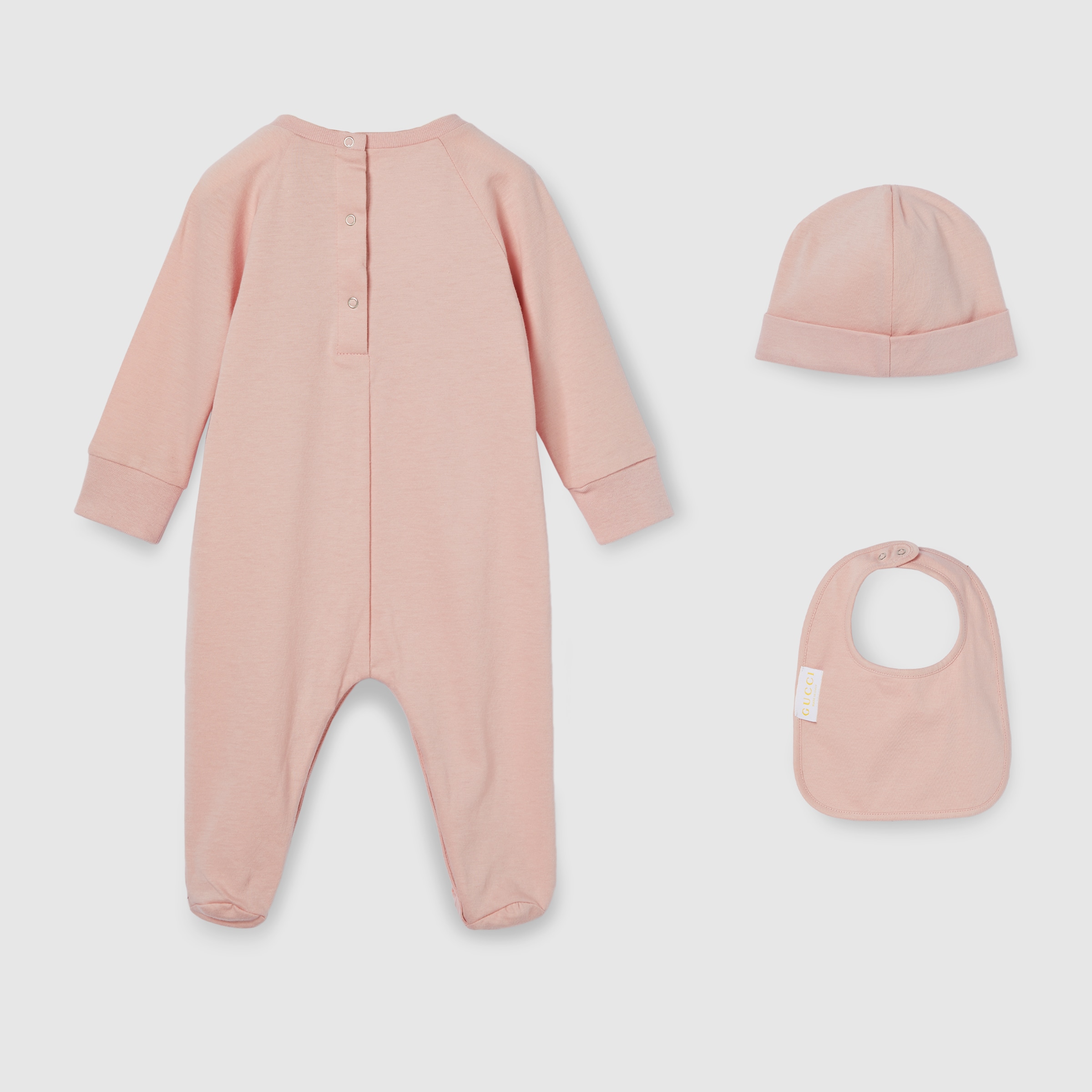 ⭐︎美品⭐︎GUCCI  グッチ　ベビー　３点セット　箱付き Baby cotton three-piece gift set in pink | GUCCI® US