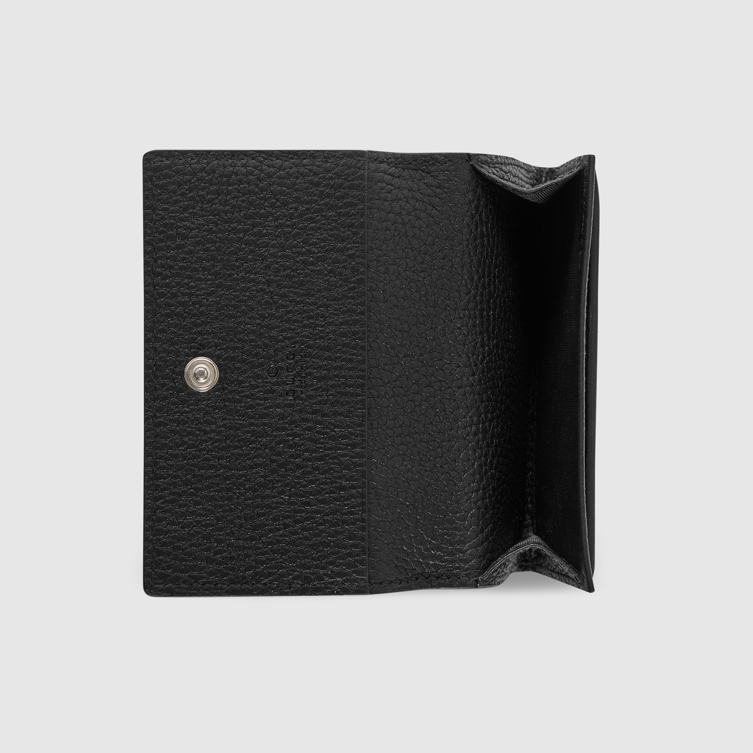 GUCCI ブラックレザー カードケース ロゴ カードケース ・ブラック レザー | GUCCI公式