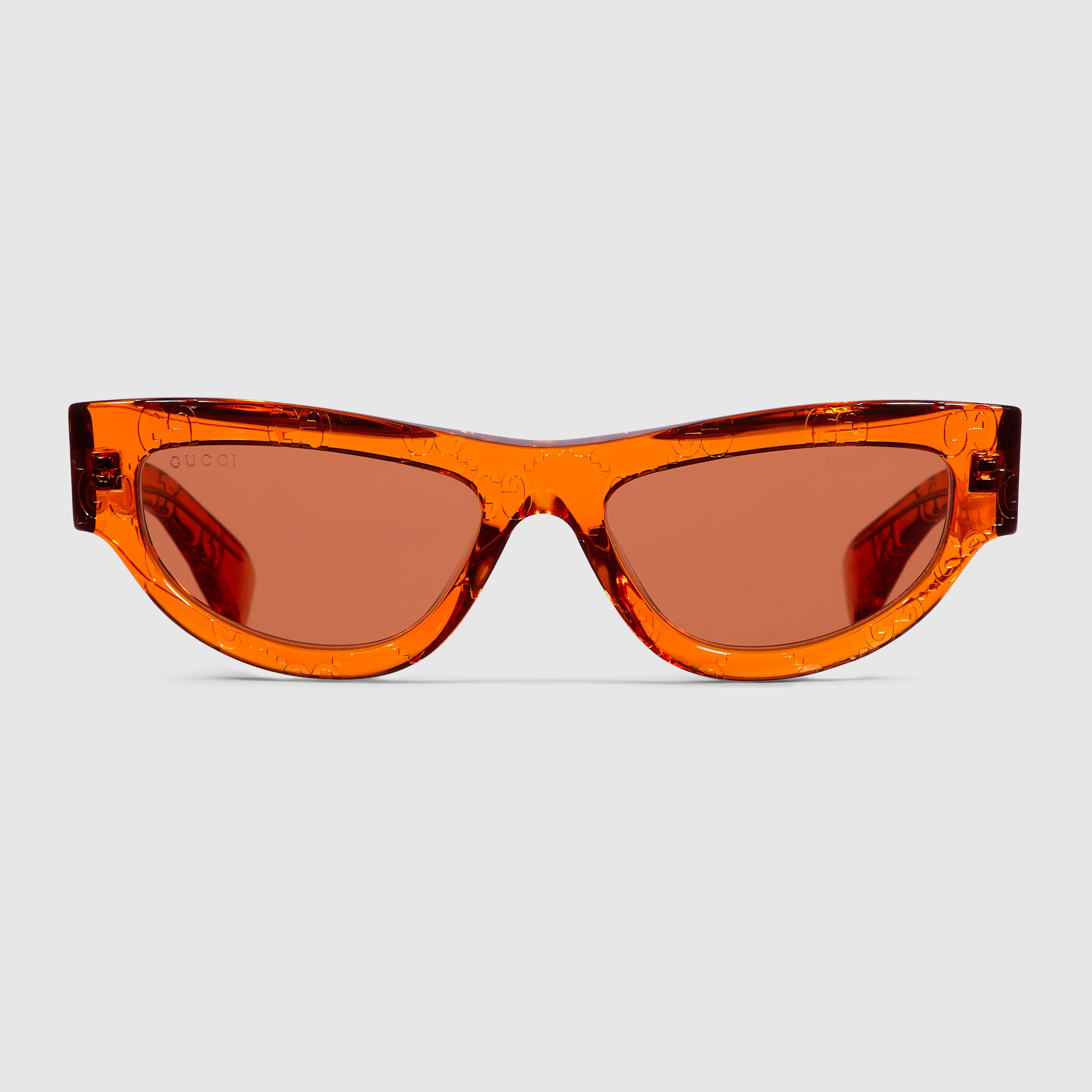 Cat eye sunglasses in orange | GUCCI® US