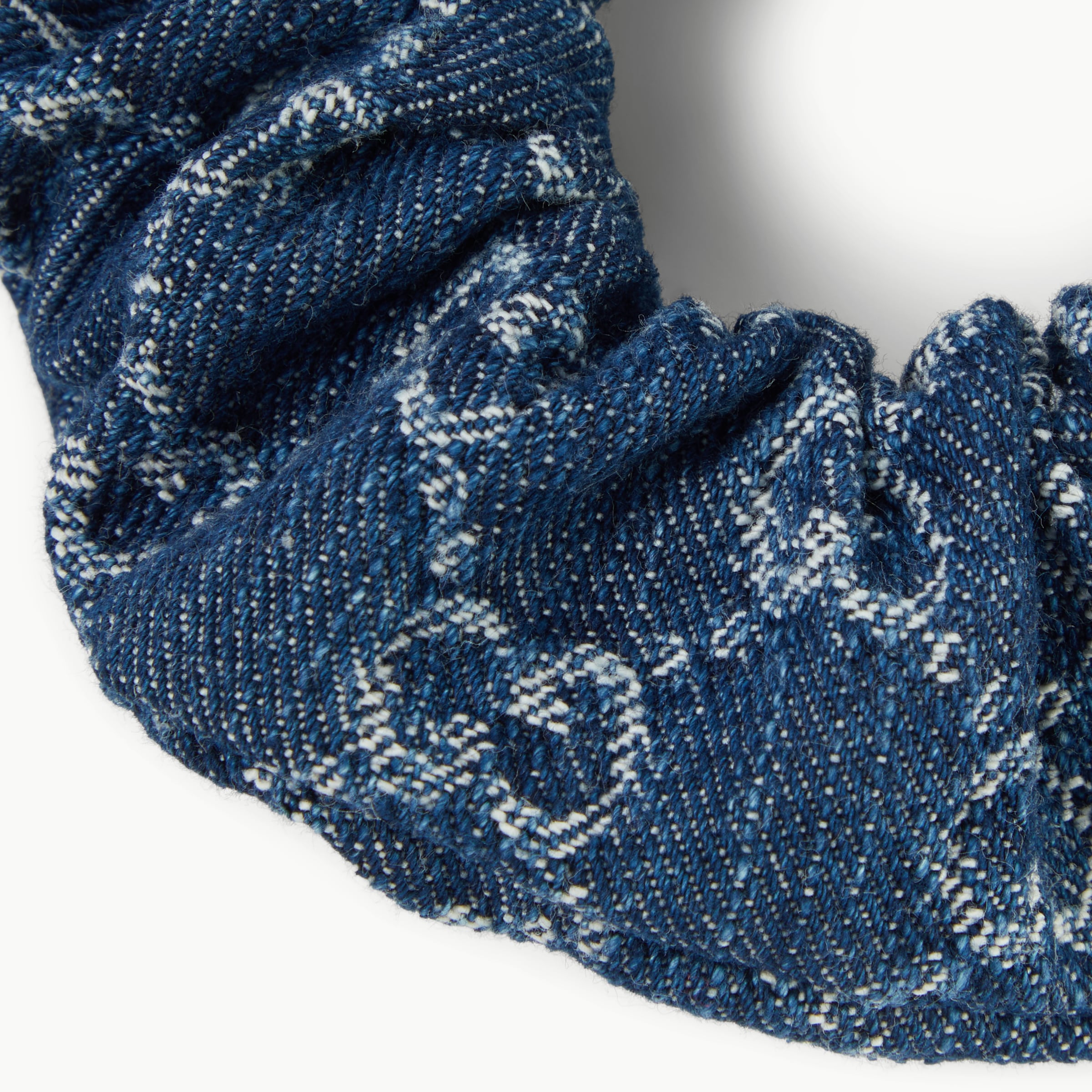 ☆GLOWNY☆ G DENIM SCRUNCHIE 2 Colors GLOWNY G Denim Scrunchie - Deep Blue | International Store