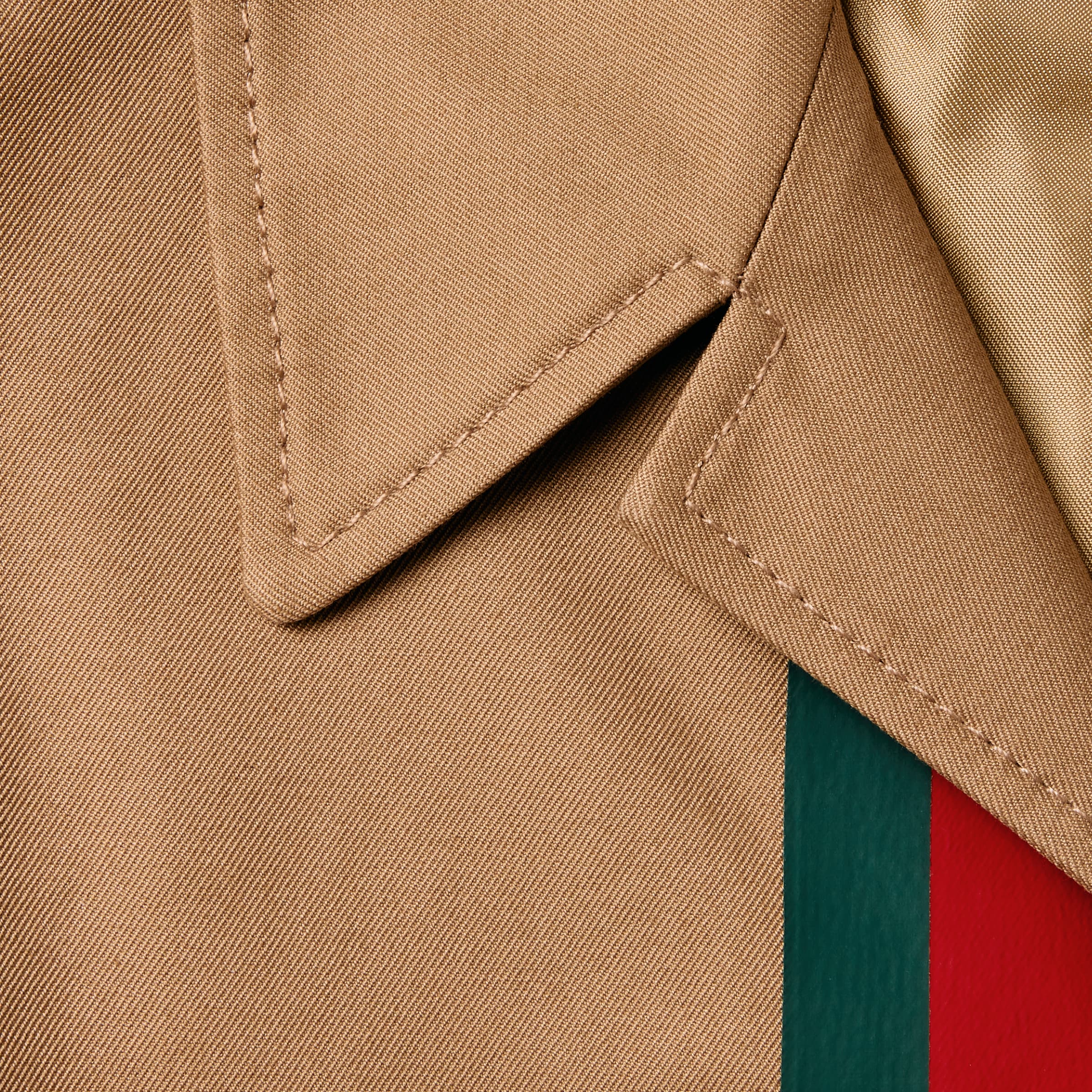 Children's cotton coat with Web in light brown | GUCCI® US