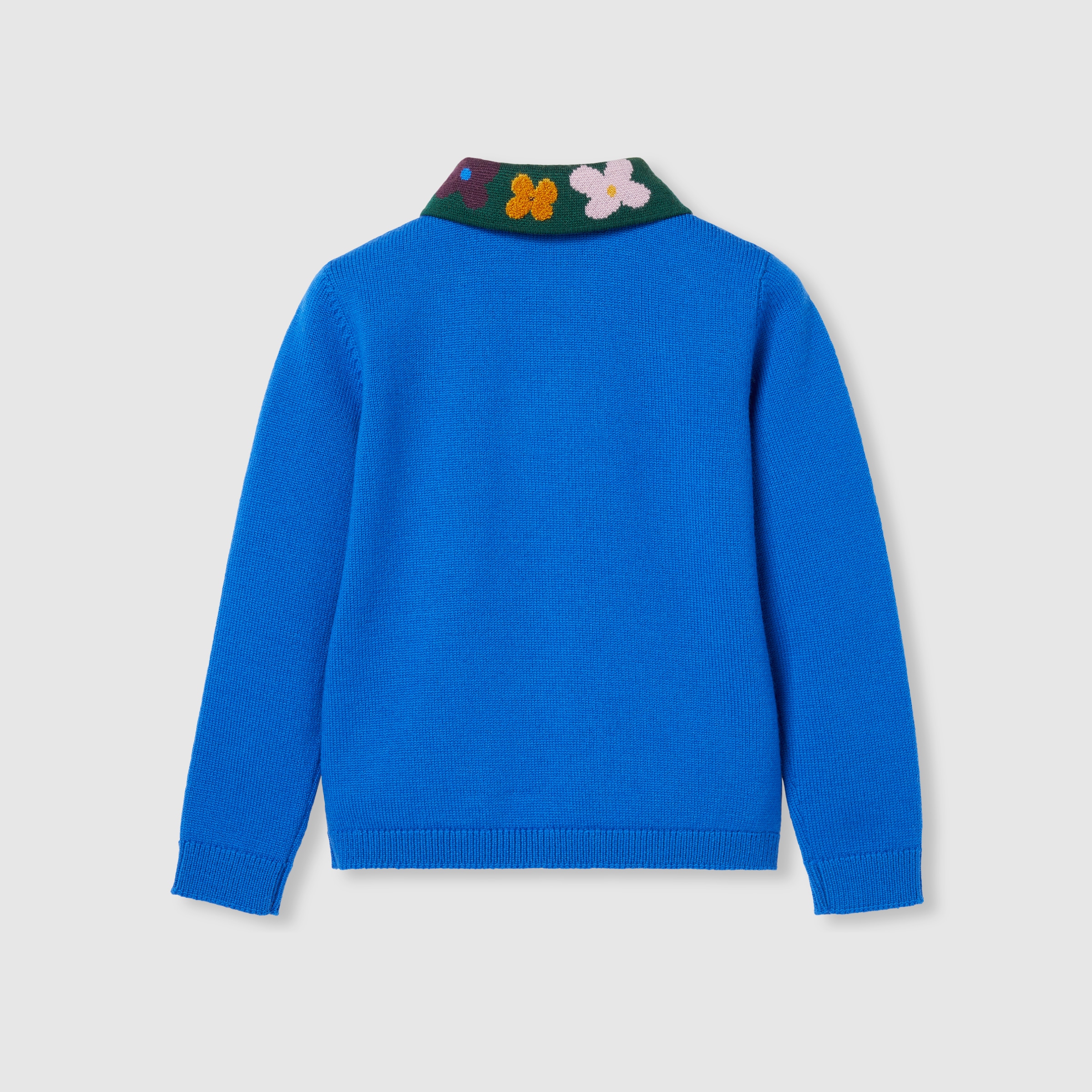チルドレンズ〕エンブロイダリー ポロシャツ ・ブルー | GUCCI公式