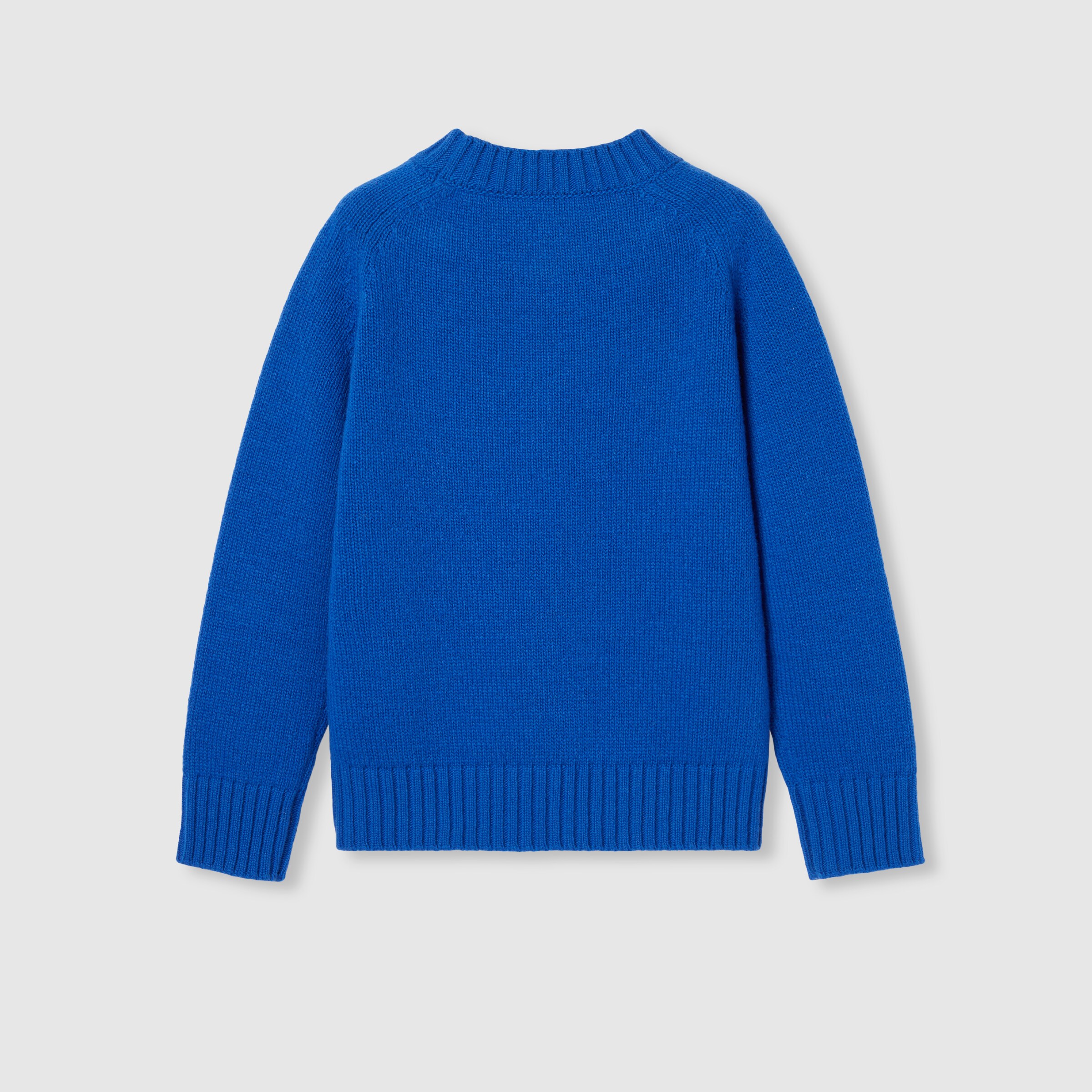 チルドレンズ〕エンブロイダリー ウール セーター ・ブルー | GUCCI公式