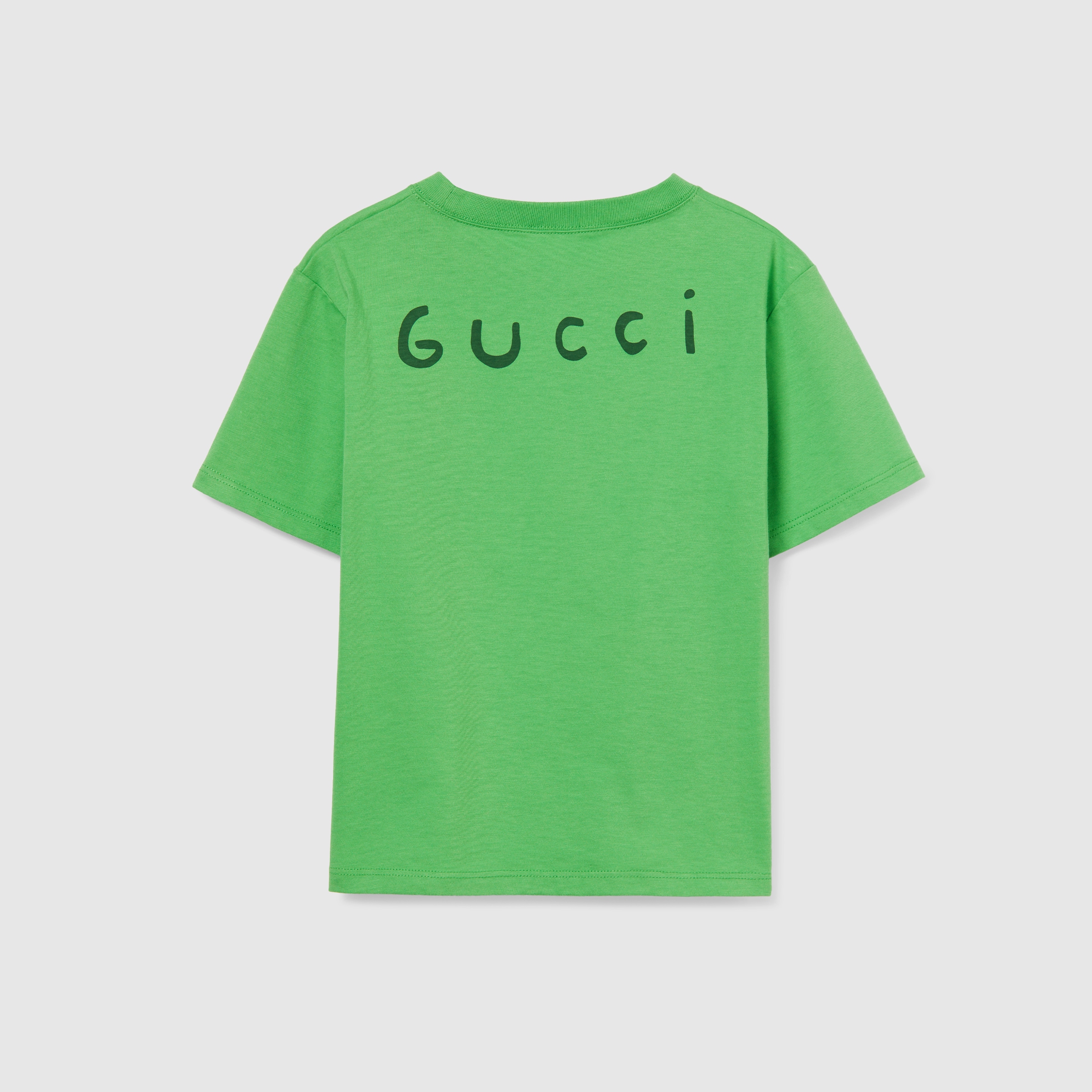 最終お値下げ GUCCIチルドレン Tシャツ Children's printed cotton T-shirt in green | GUCCI® US