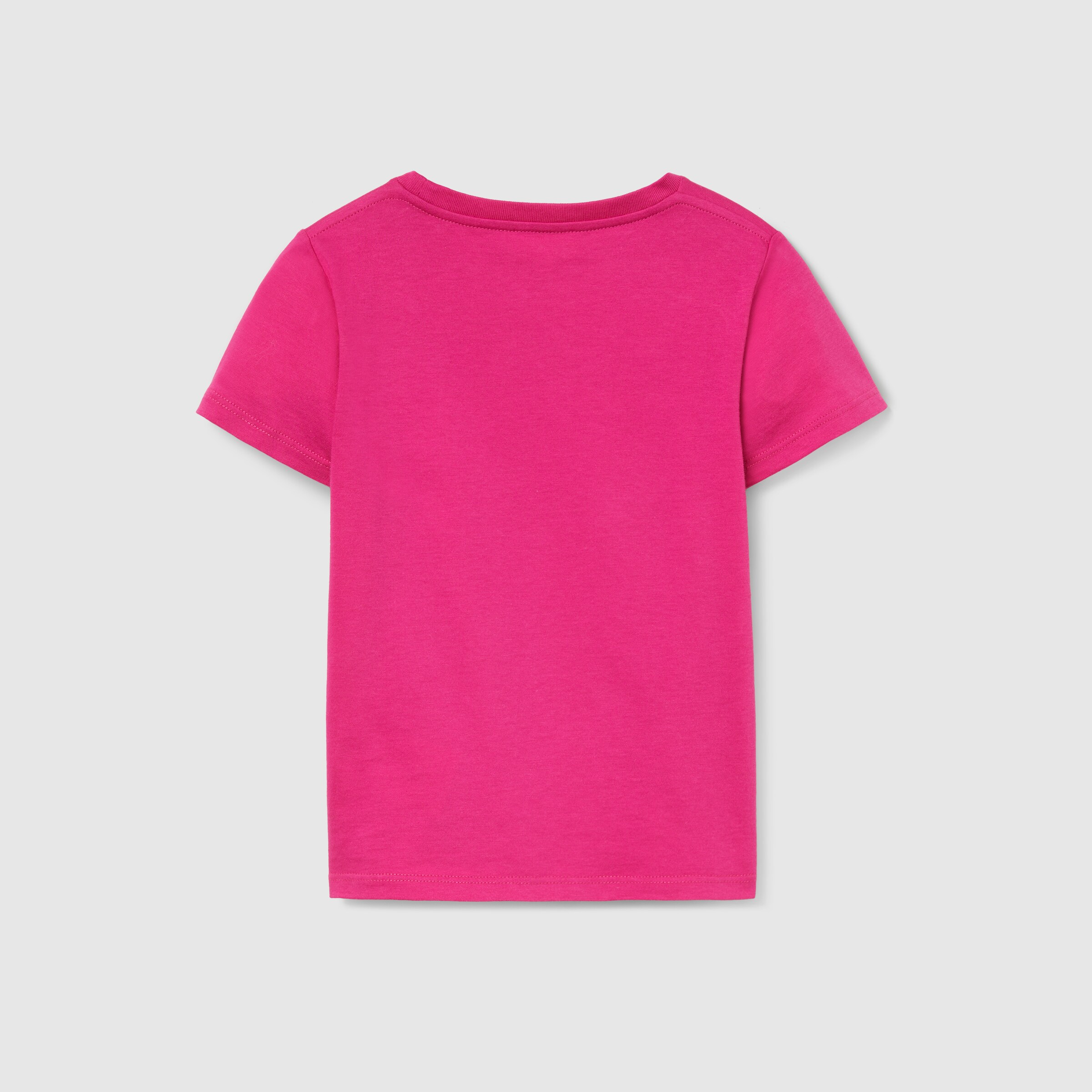 チルドレンズ〕プリント コットン Tシャツ ・フューシャピンク | GUCCI公式