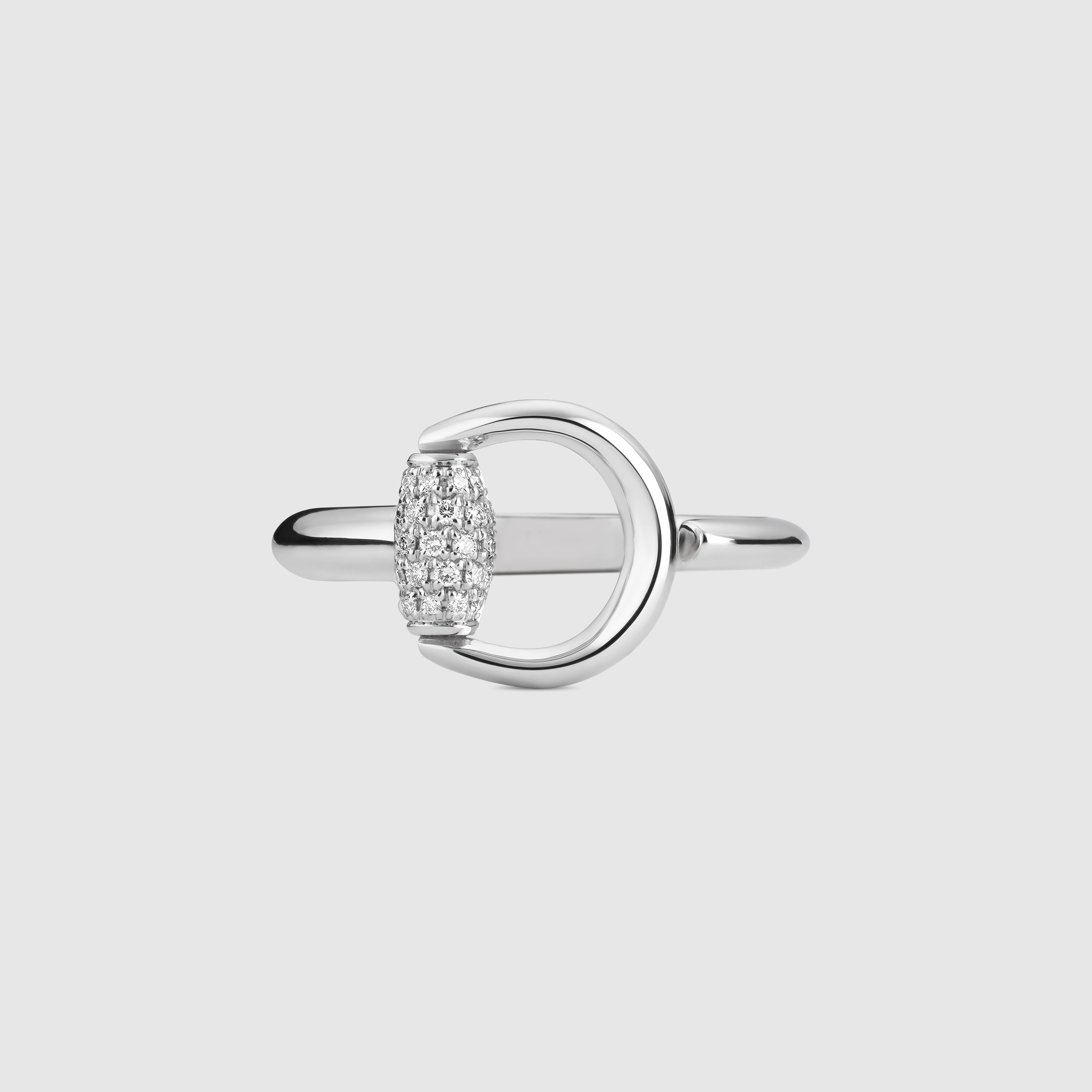 GUCCI＊18k Horsebit diamond ring ダイヤモンドリング＊送料込 Gucci Horsebit diamond cocktail ring in 18k | Gray & Sons